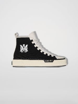 M.A. COURT HIGH - BLACK / WHITE sold by AMIRI