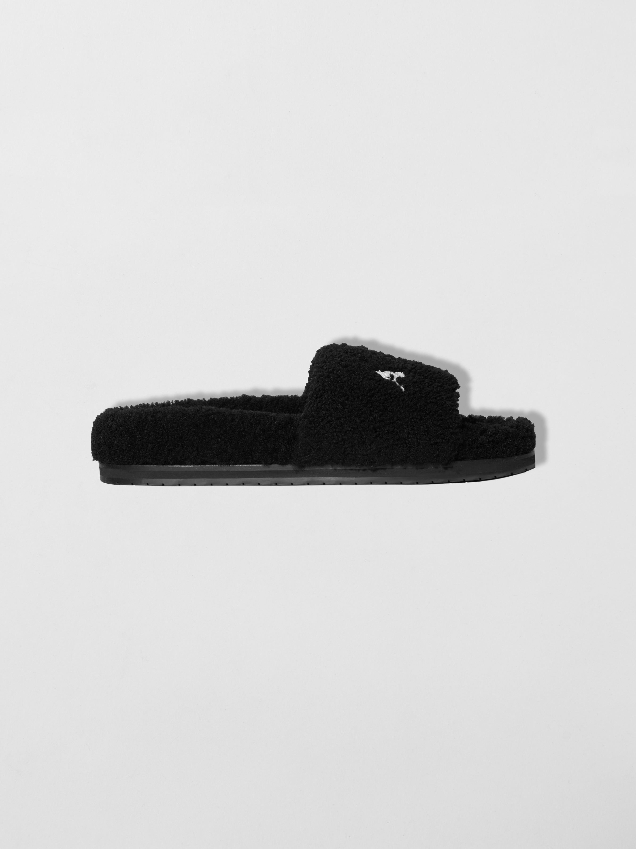SHEARLING LUX SLIPPER - BLACK sold by AMIRI