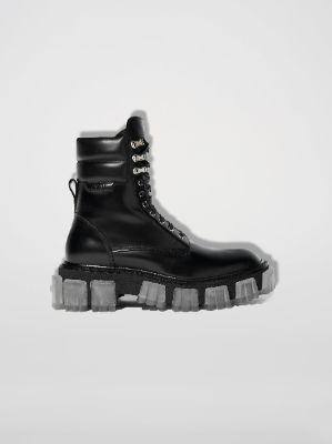 CREPE LUG COMBAT BOOT - BLACK made by AMIRI