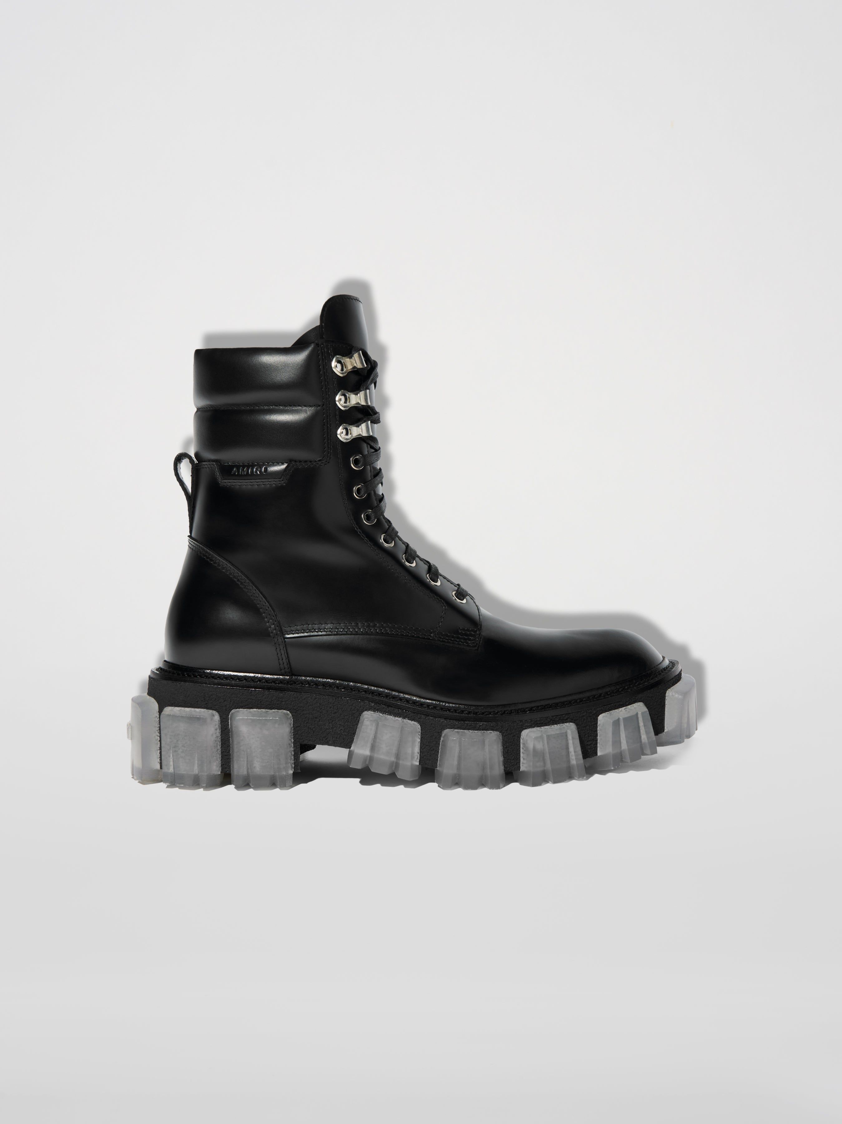 CREPE LUG COMBAT BOOT - BLACK sold by AMIRI