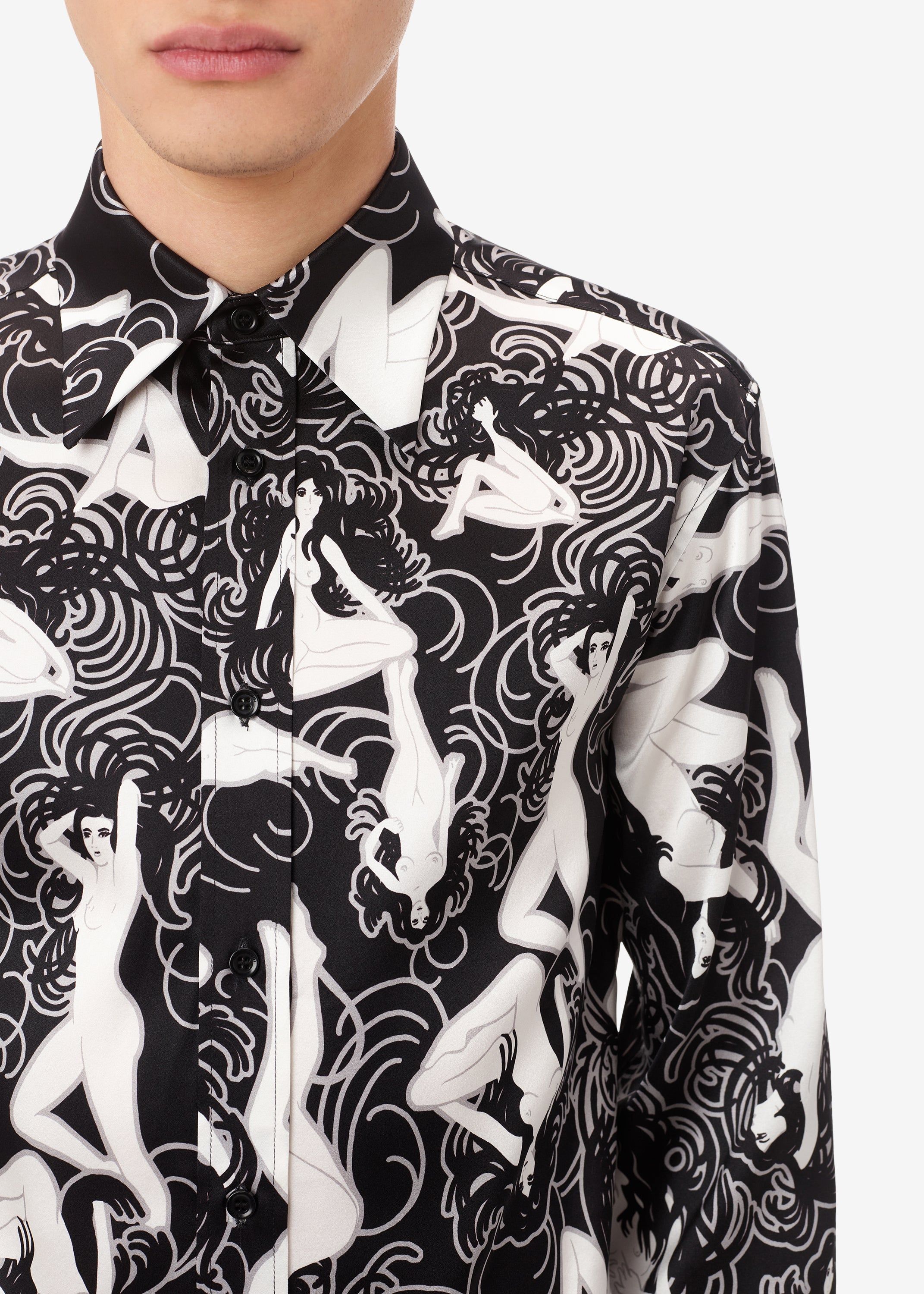 FEMALE FIGURE LONG SLEEVE SHIRT - BLACK sold by AMIRI product image thumbnail 5