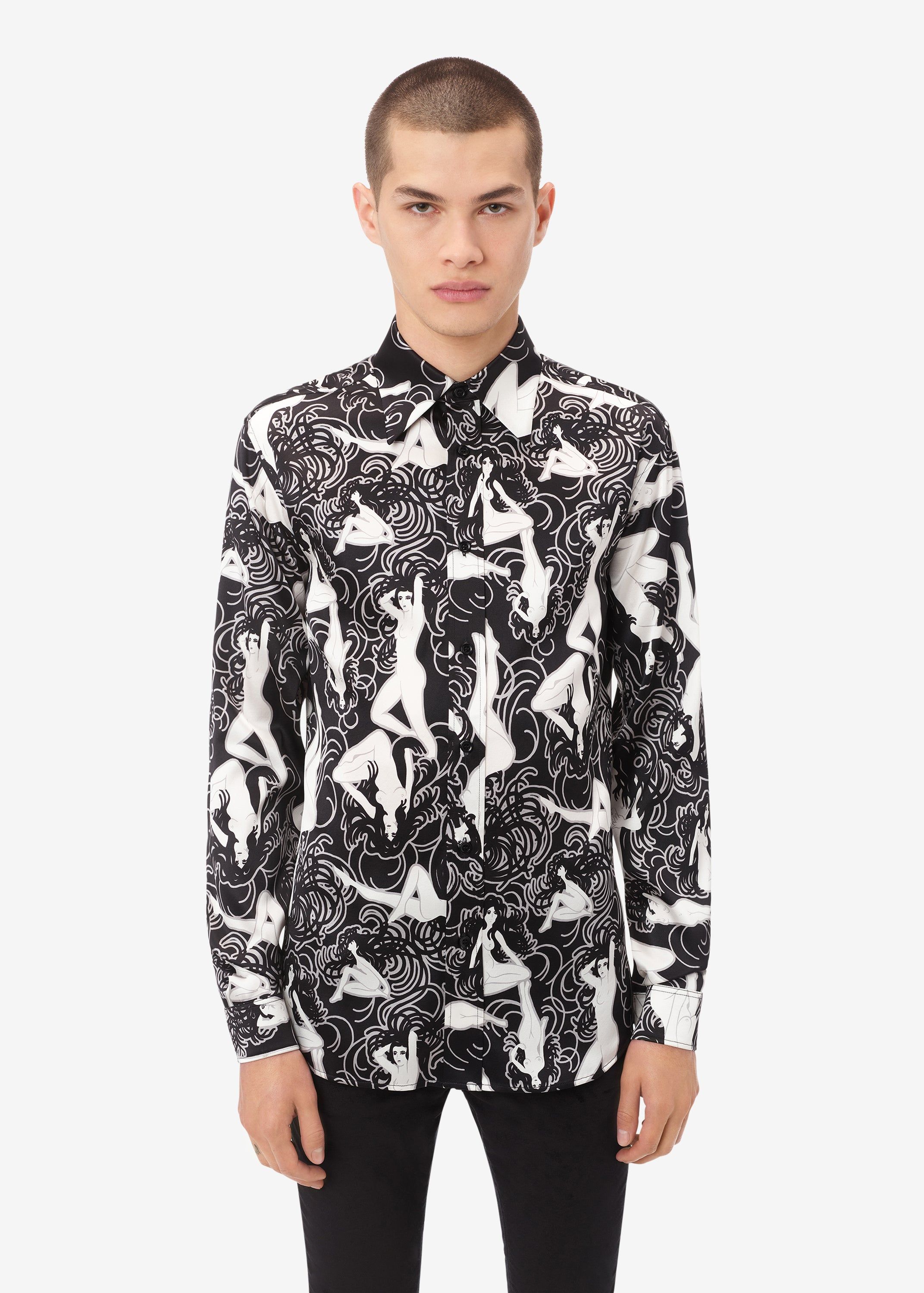 FEMALE FIGURE LONG SLEEVE SHIRT - BLACK sold by AMIRI product image thumbnail 2