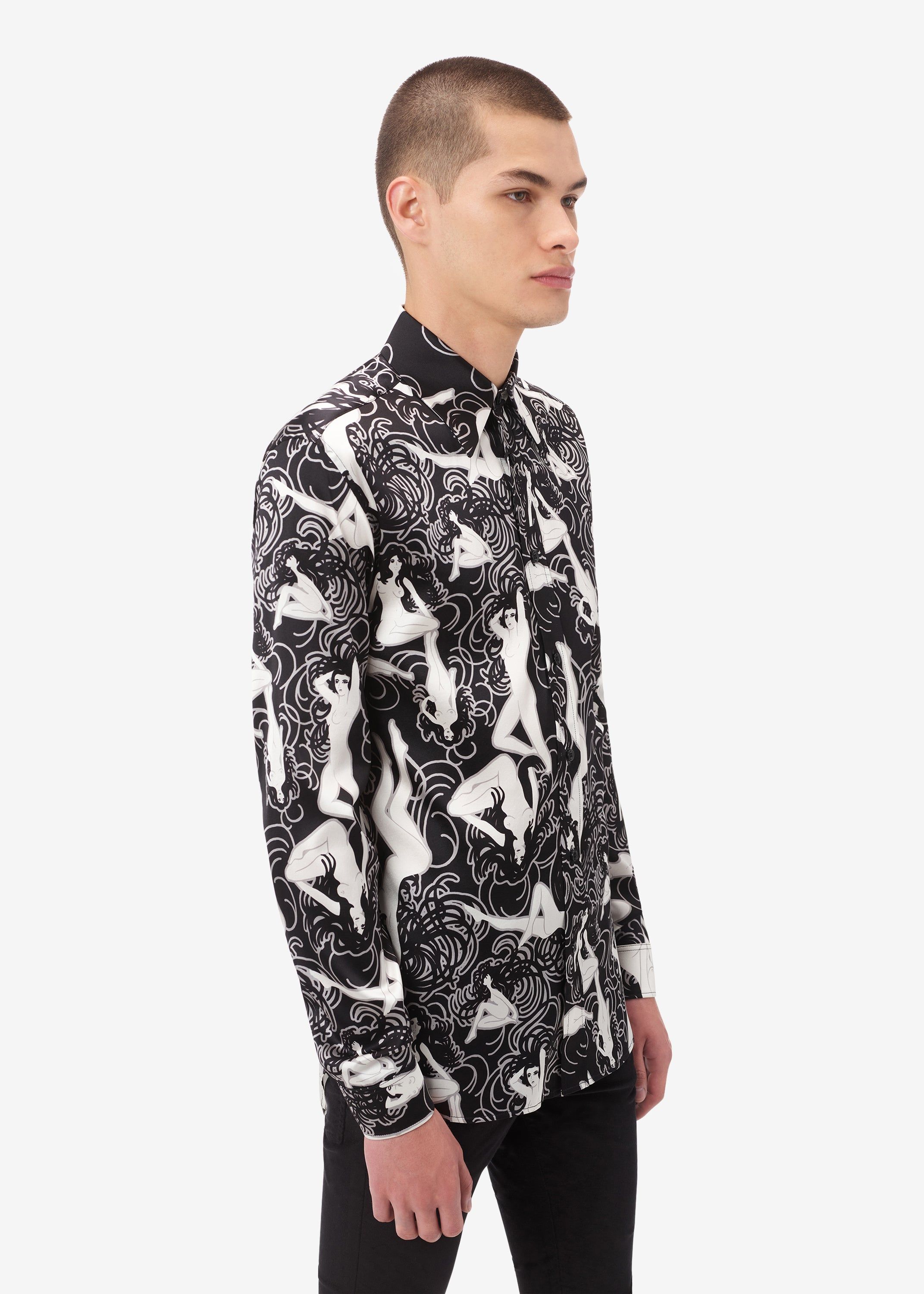 FEMALE FIGURE LONG SLEEVE SHIRT - BLACK sold by AMIRI product image thumbnail 3