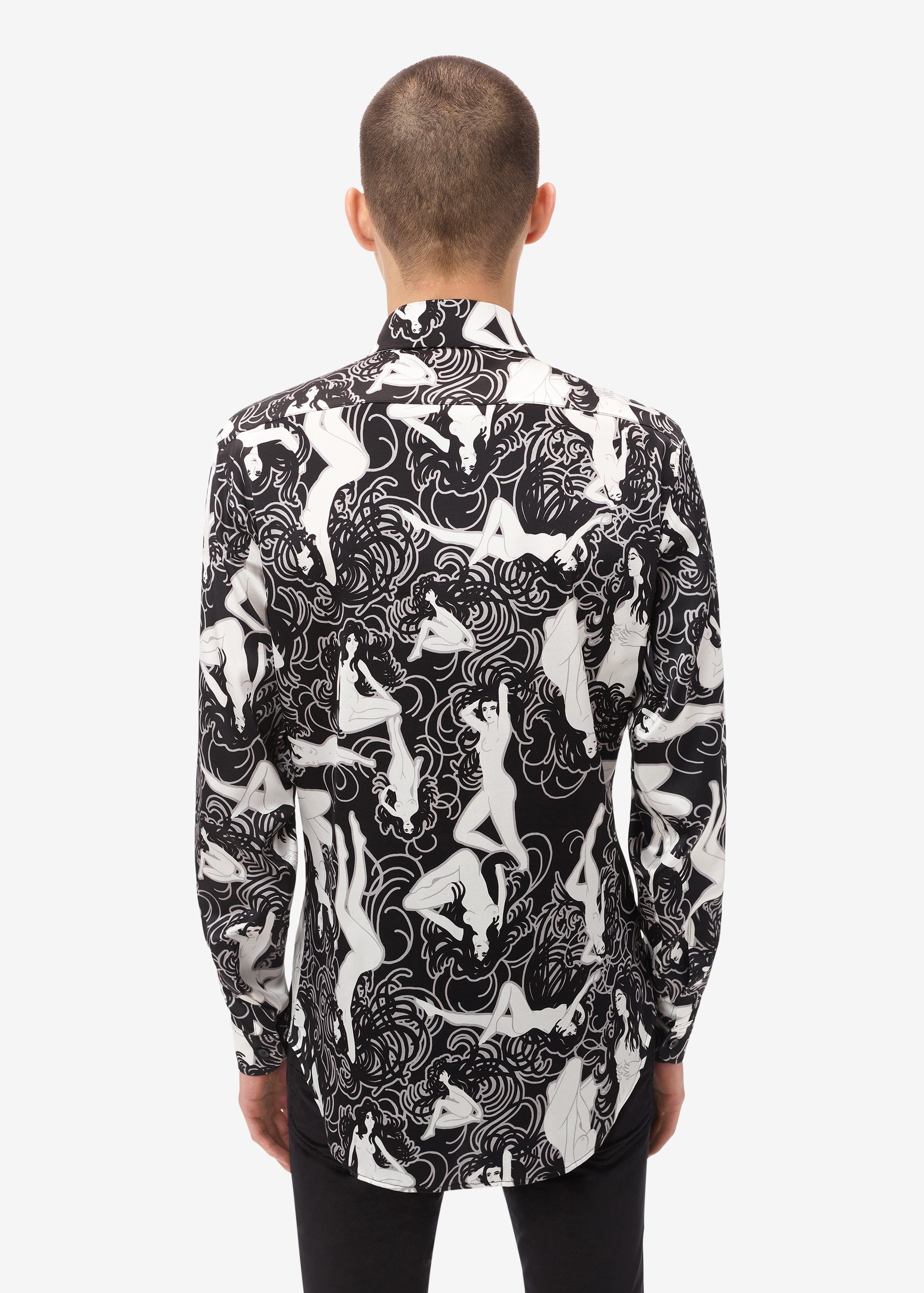 FEMALE FIGURE LONG SLEEVE SHIRT - BLACK sold by AMIRI product image thumbnail 4