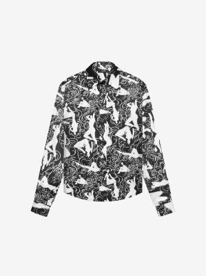 FEMALE FIGURE LONG SLEEVE SHIRT - BLACK sold by AMIRI