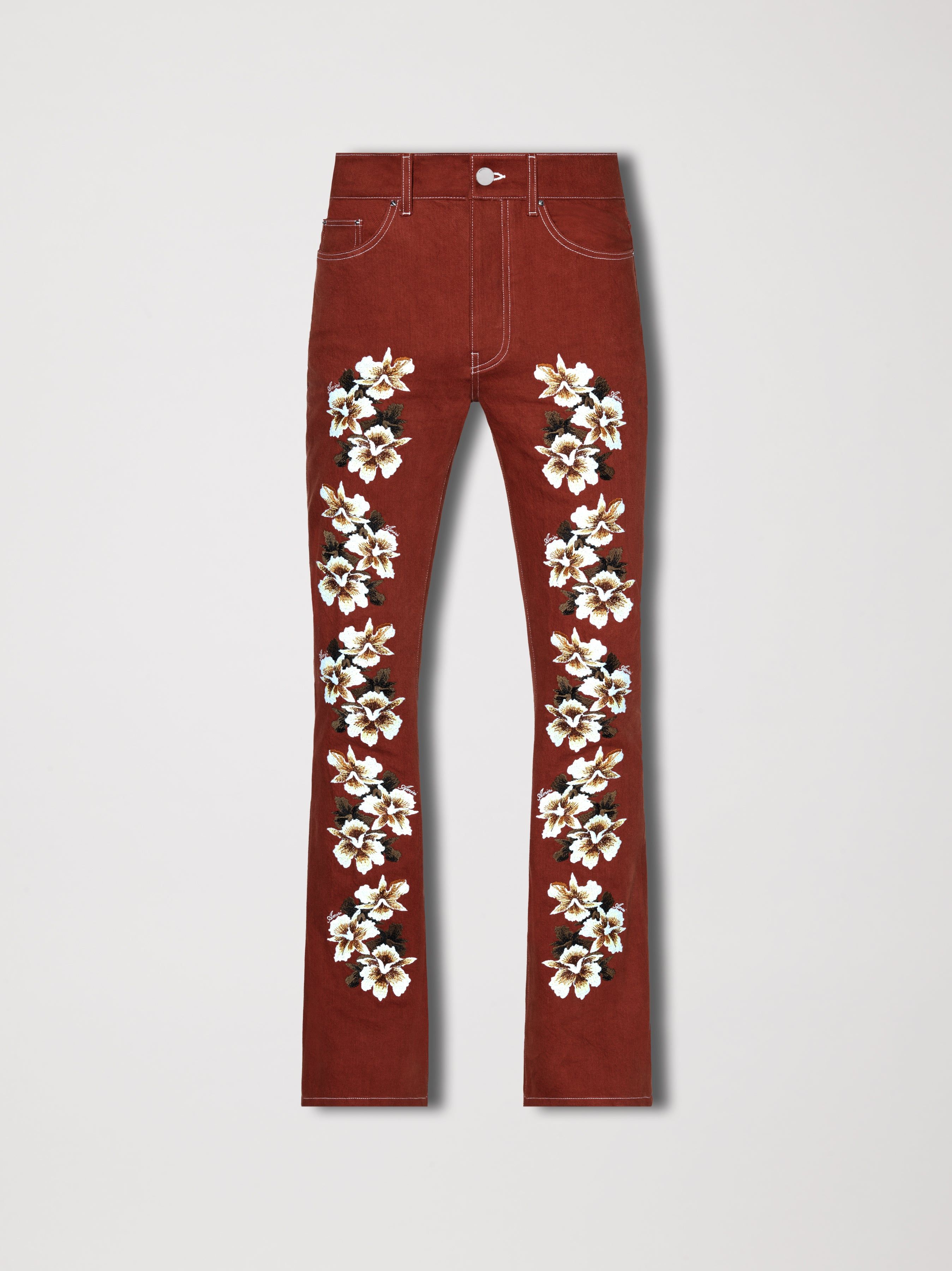 29 AMIRI CRYSTAL STACK 揺さぶり FLARE CLAYINDIGO