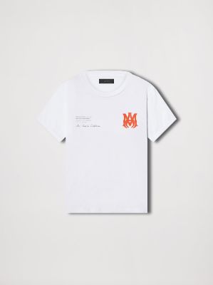 MILITARY SPECS STENCIL TEE - WHITE sold by AMIRI