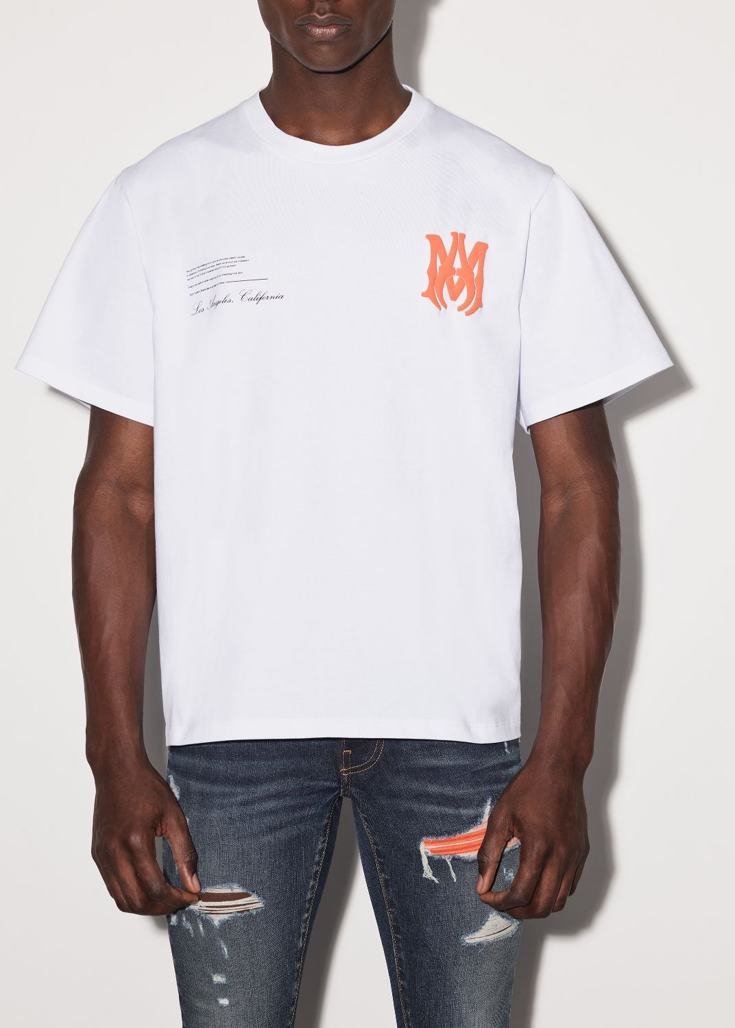 MILITARY SPECS STENCIL TEE - WHITE sold by AMIRI product image thumbnail 5
