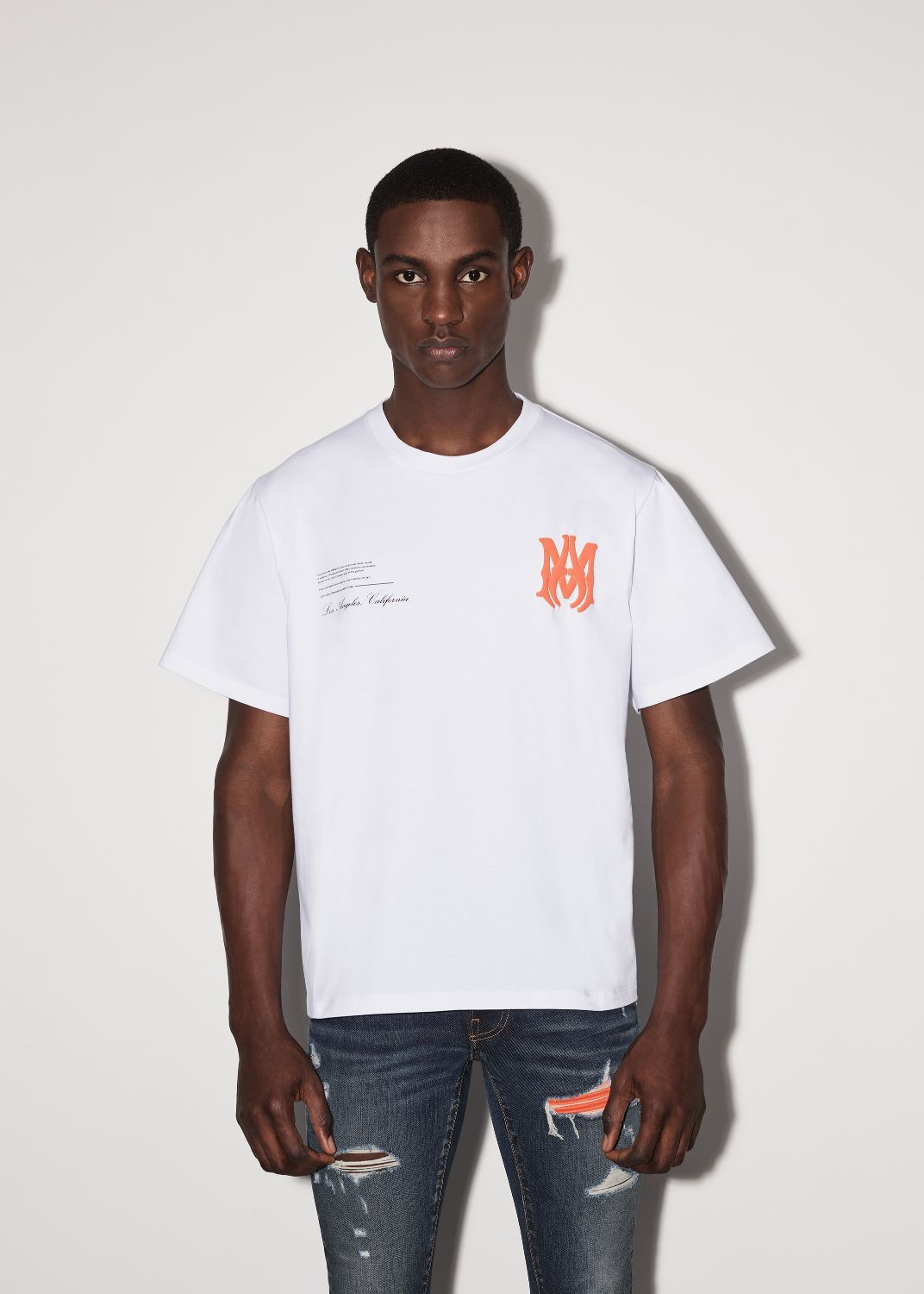 MILITARY SPECS STENCIL TEE - WHITE sold by AMIRI product image thumbnail 2