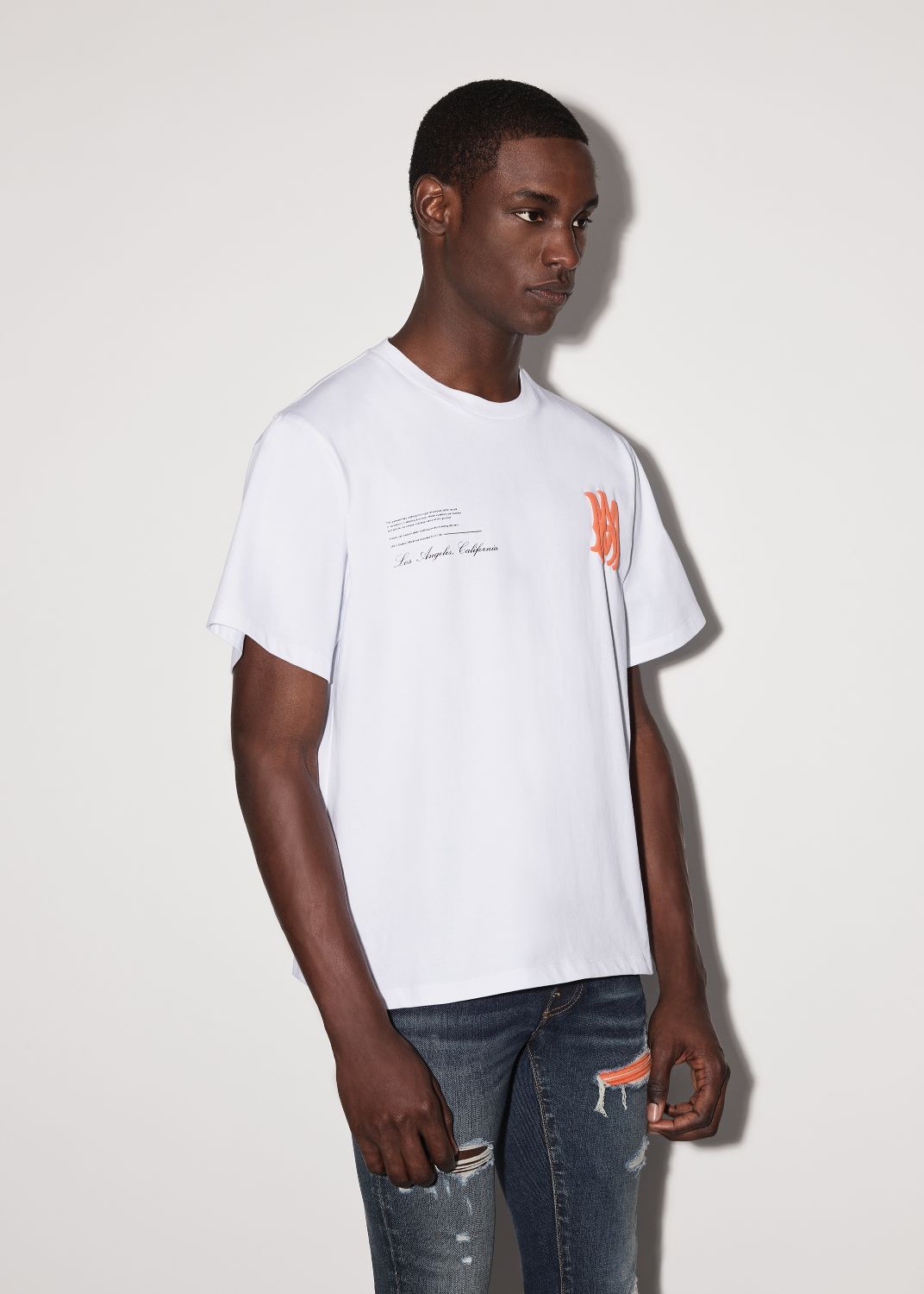 MILITARY SPECS STENCIL TEE - WHITE sold by AMIRI product image thumbnail 3