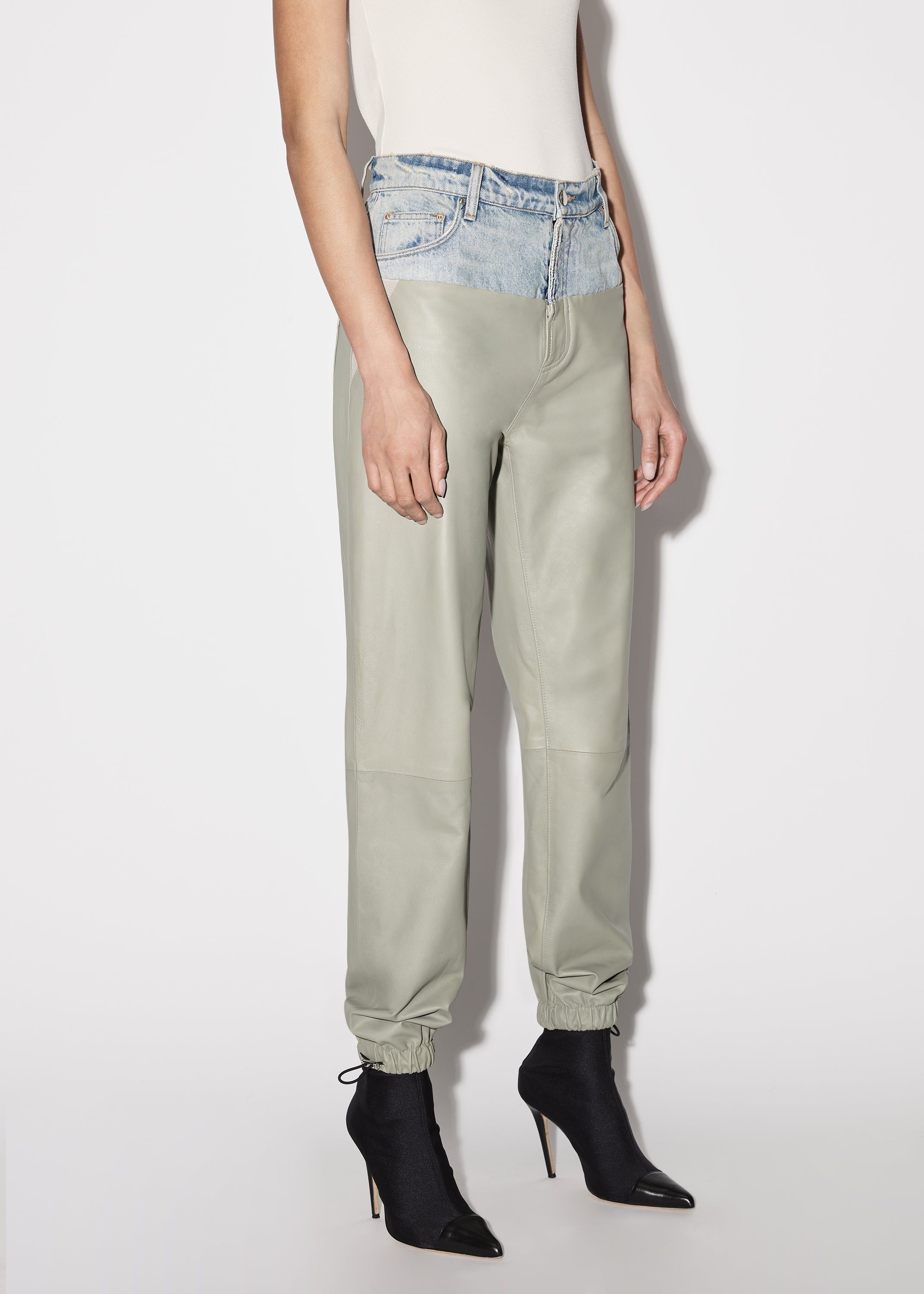 WOMEN - HYBRID SWEATPANT - WORN INDIGO / SAGE sold by AMIRI product image thumbnail 4