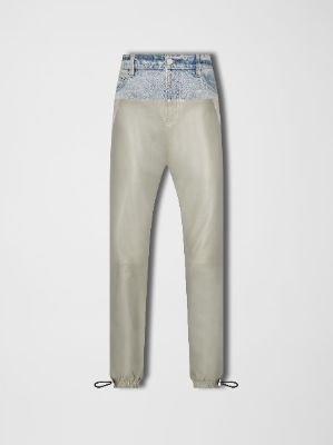 WOMEN - HYBRID SWEATPANT - WORN INDIGO / SAGE made by AMIRI