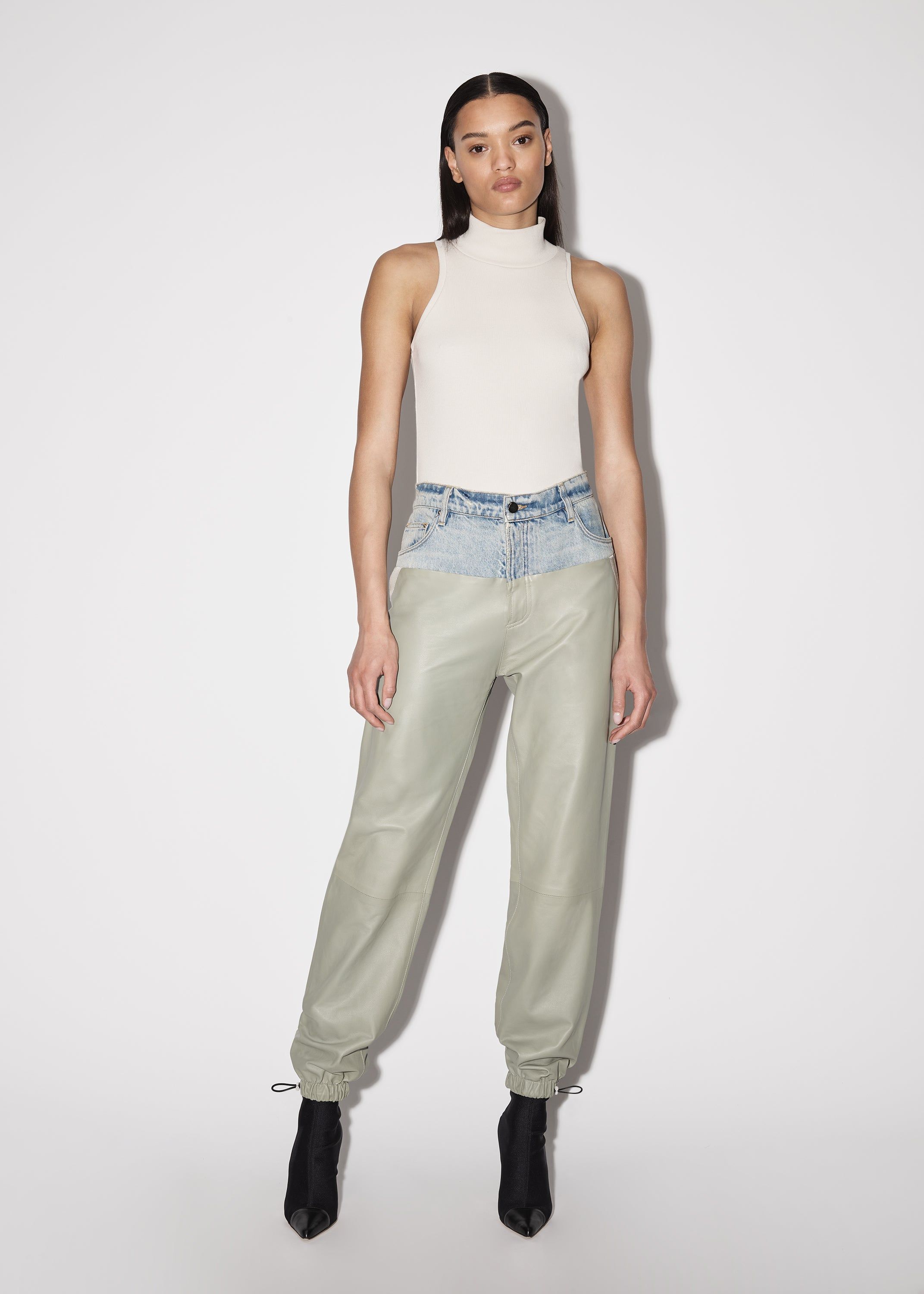 WOMEN - HYBRID SWEATPANT - WORN INDIGO / SAGE sold by AMIRI product image thumbnail 2