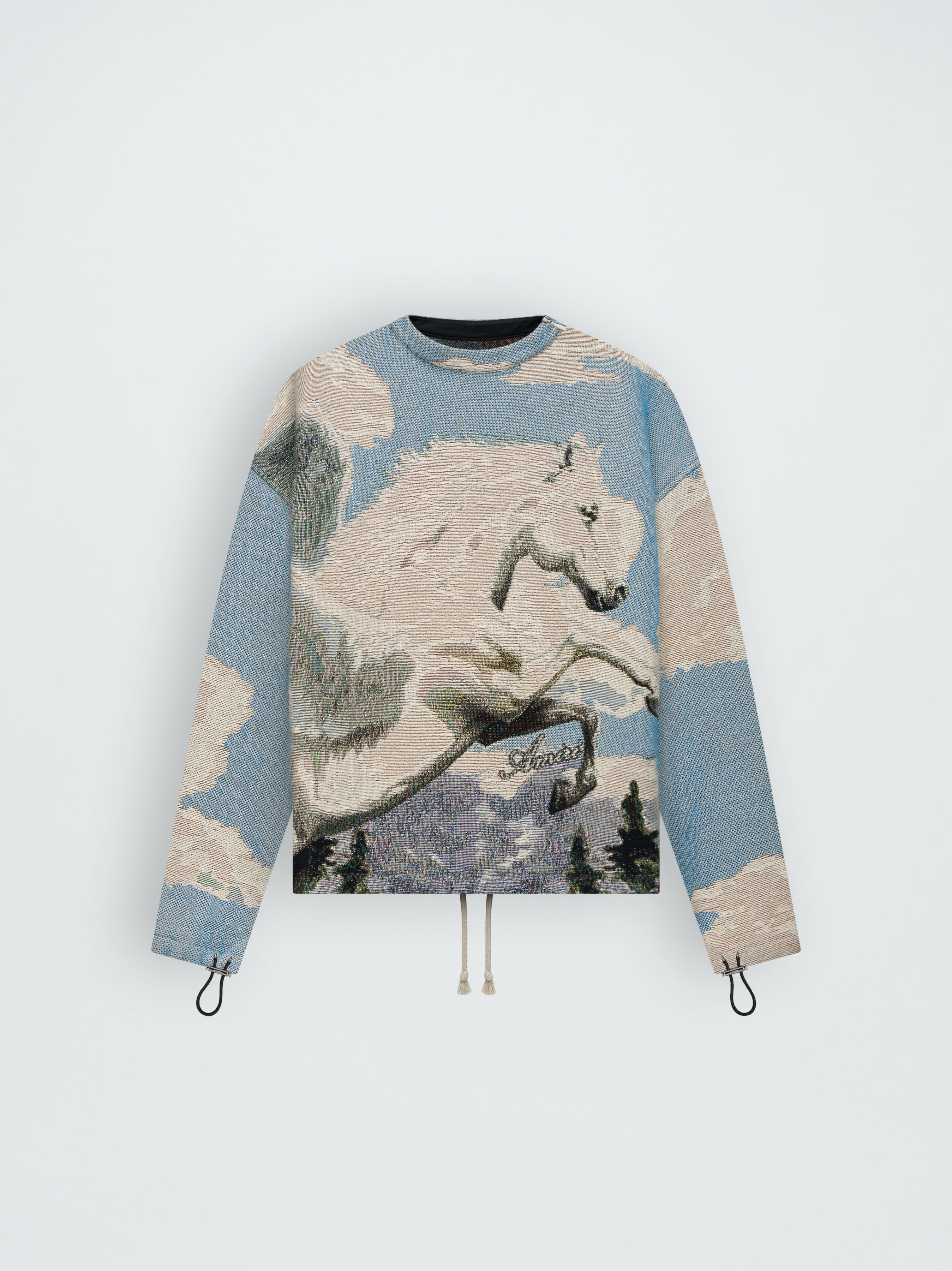 TAPESTRY PEGASUS CREW - MULTI sold by AMIRI