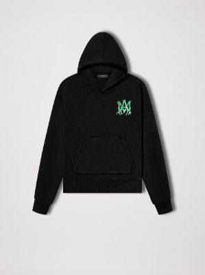 M.A. WATERCOLOR HOODIE - BLACK GREEN made by AMIRI