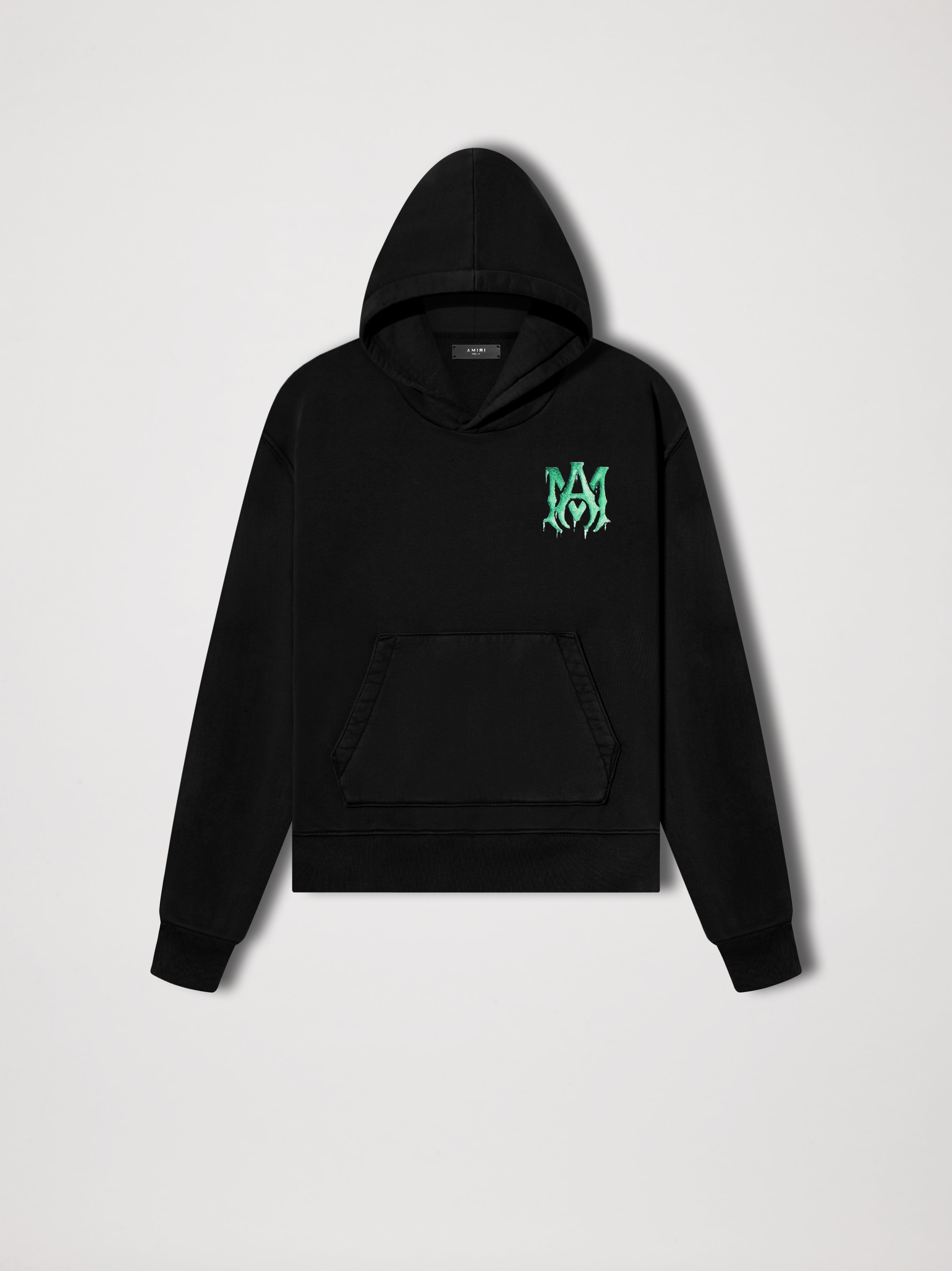 M.A. WATERCOLOR HOODIE - BLACK GREEN sold by AMIRI