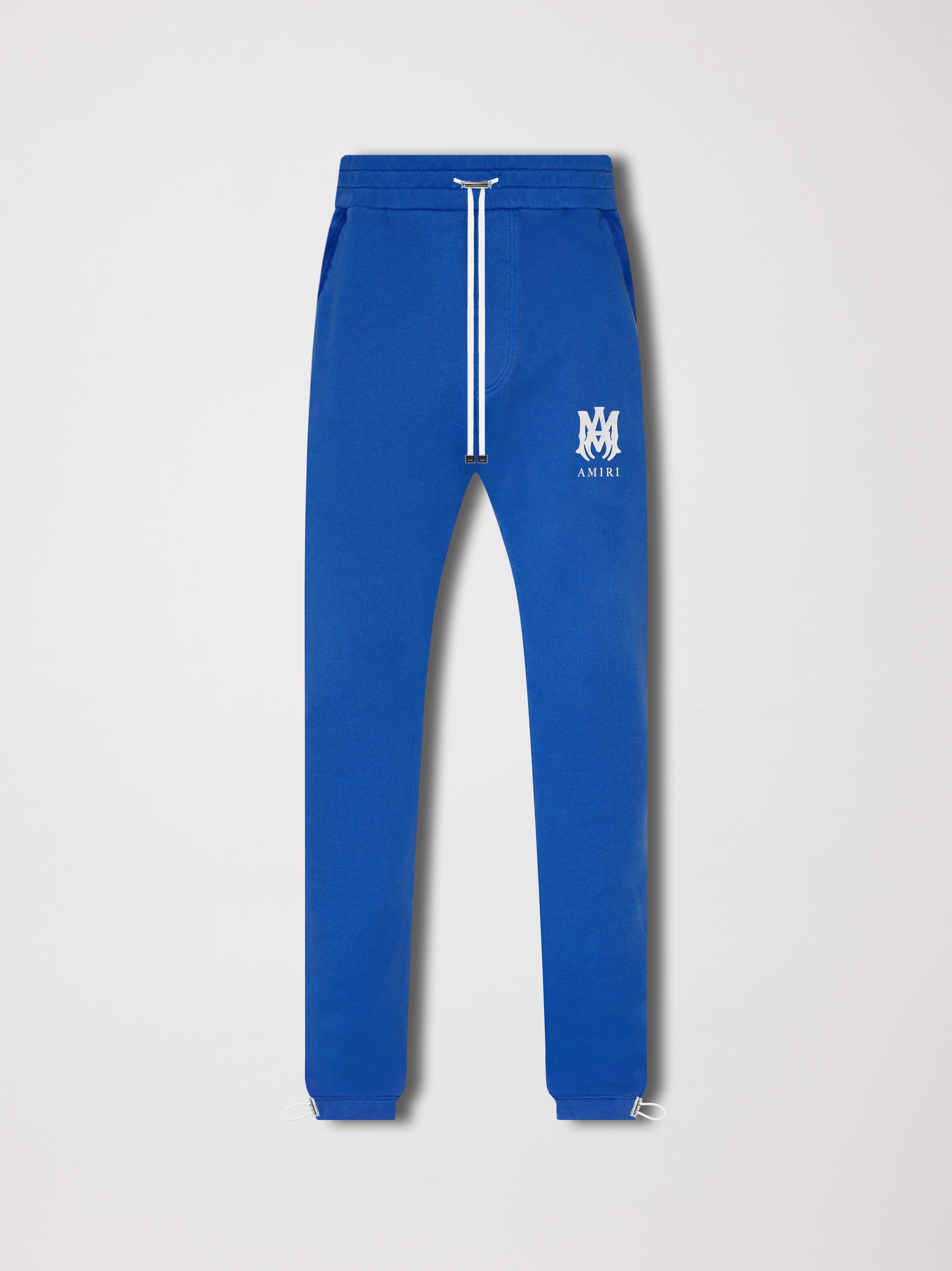 M.A. CORE LOGO SWEATPANTS - PRINCESS BLUE / WHITE sold by AMIRI