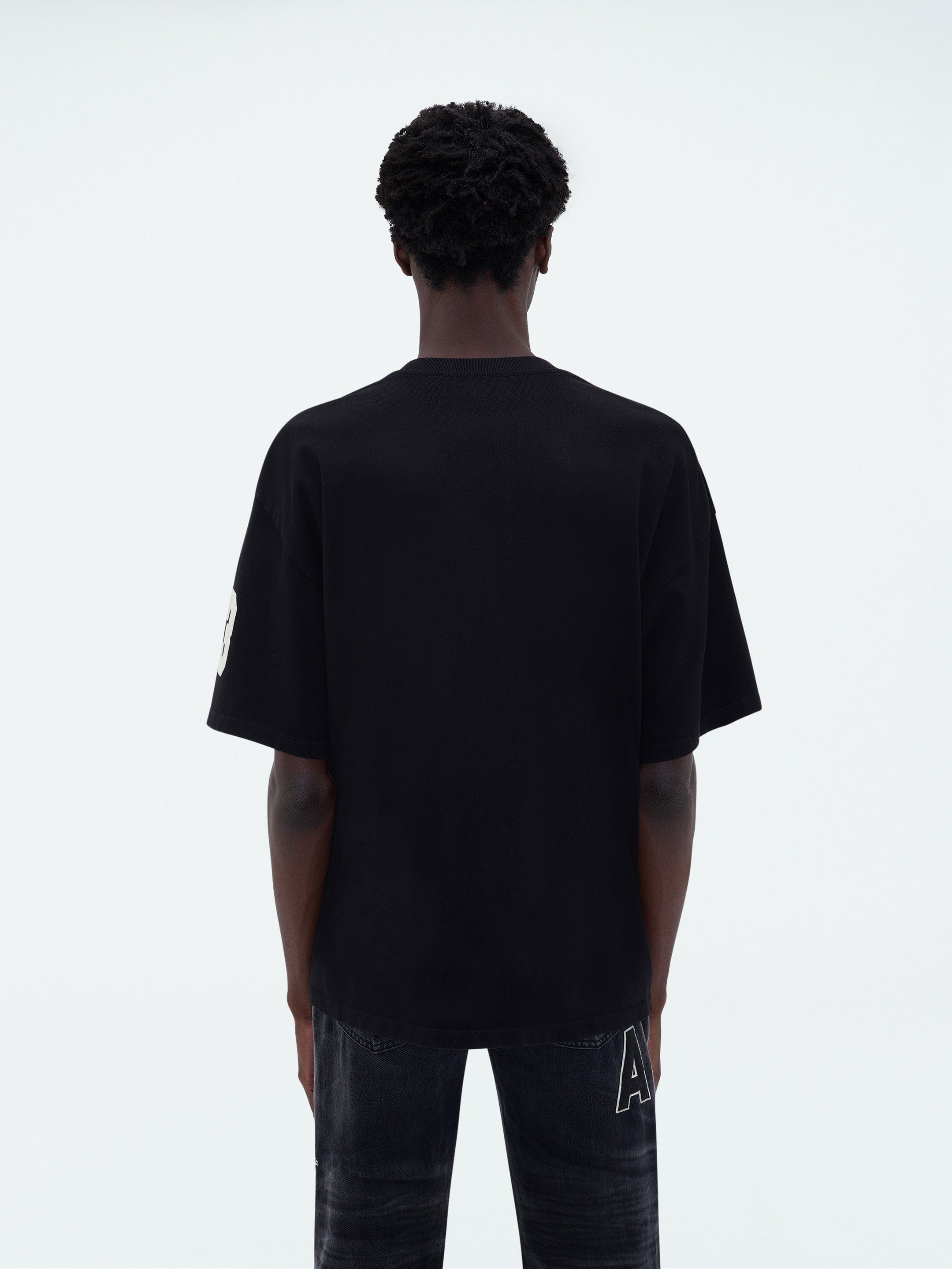 FLOCKED HOCKEY SKATER TEE - BLACK sold by AMIRI product image thumbnail 5