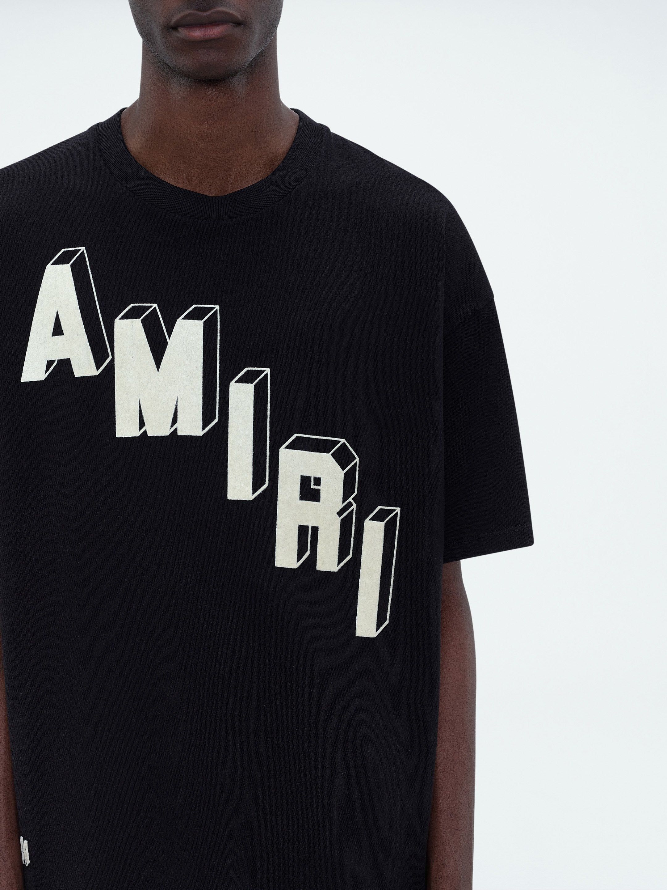 FLOCKED HOCKEY SKATER TEE - BLACK sold by AMIRI product image thumbnail 6