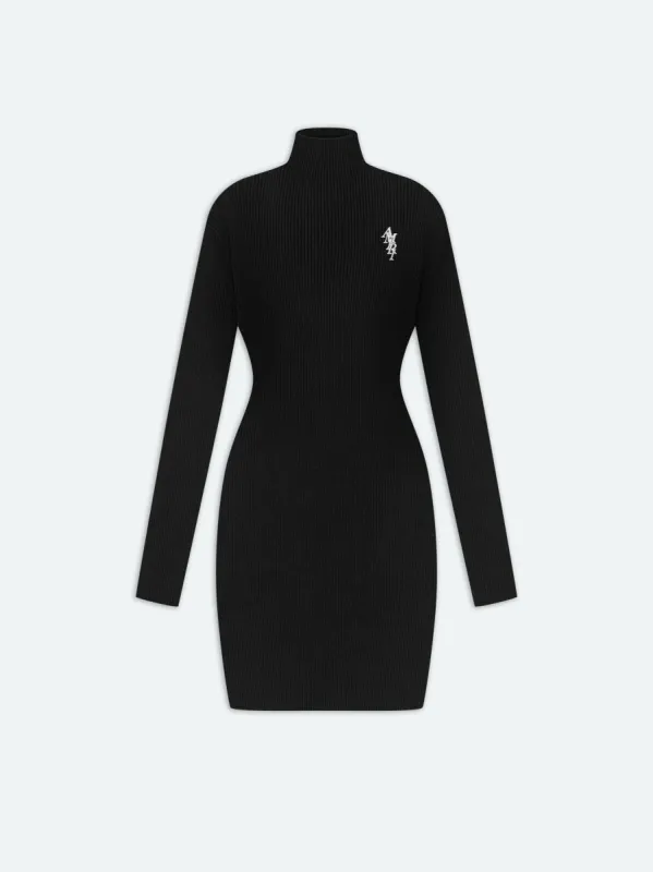 WOMEN - AMIRI STACK KNIT MINI DRESS - Black made by AMIRI
