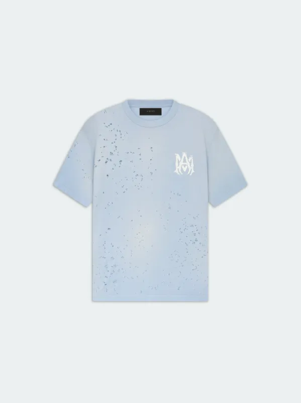 WASHED SHOTGUN TEE - Gray Dawn sold by AMIRI