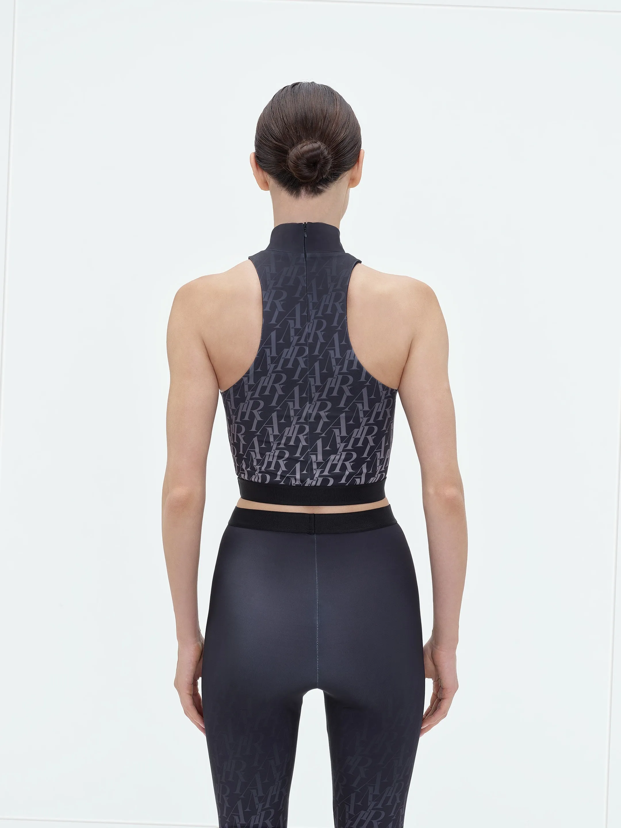 WOMEN - AMIRI BURNOUT MOCK NECK TOP - Black sold by AMIRI product image thumbnail 5
