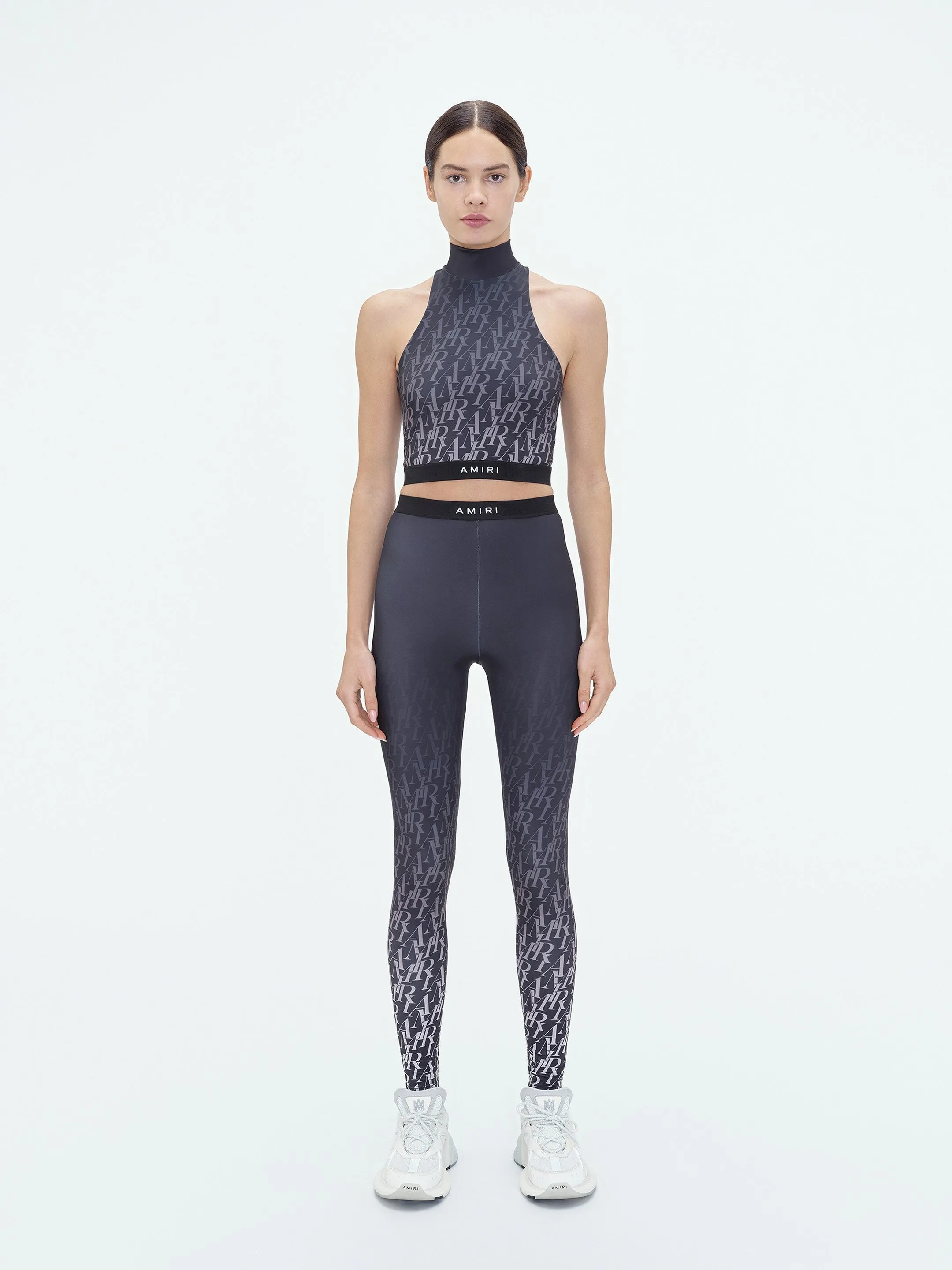 WOMEN - AMIRI BURNOUT MOCK NECK TOP - Black sold by AMIRI product image thumbnail 2