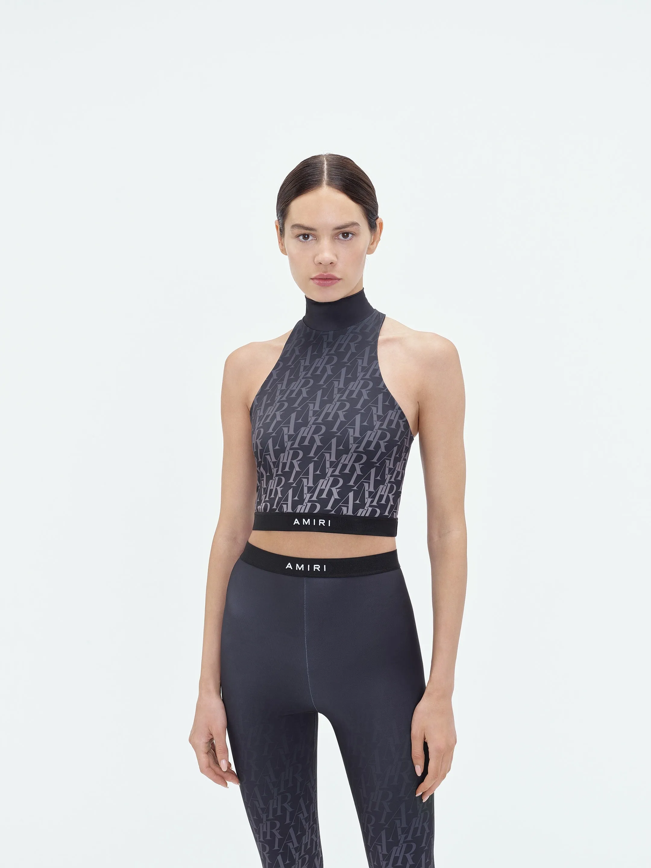 WOMEN - AMIRI BURNOUT MOCK NECK TOP - Black sold by AMIRI product image thumbnail 3
