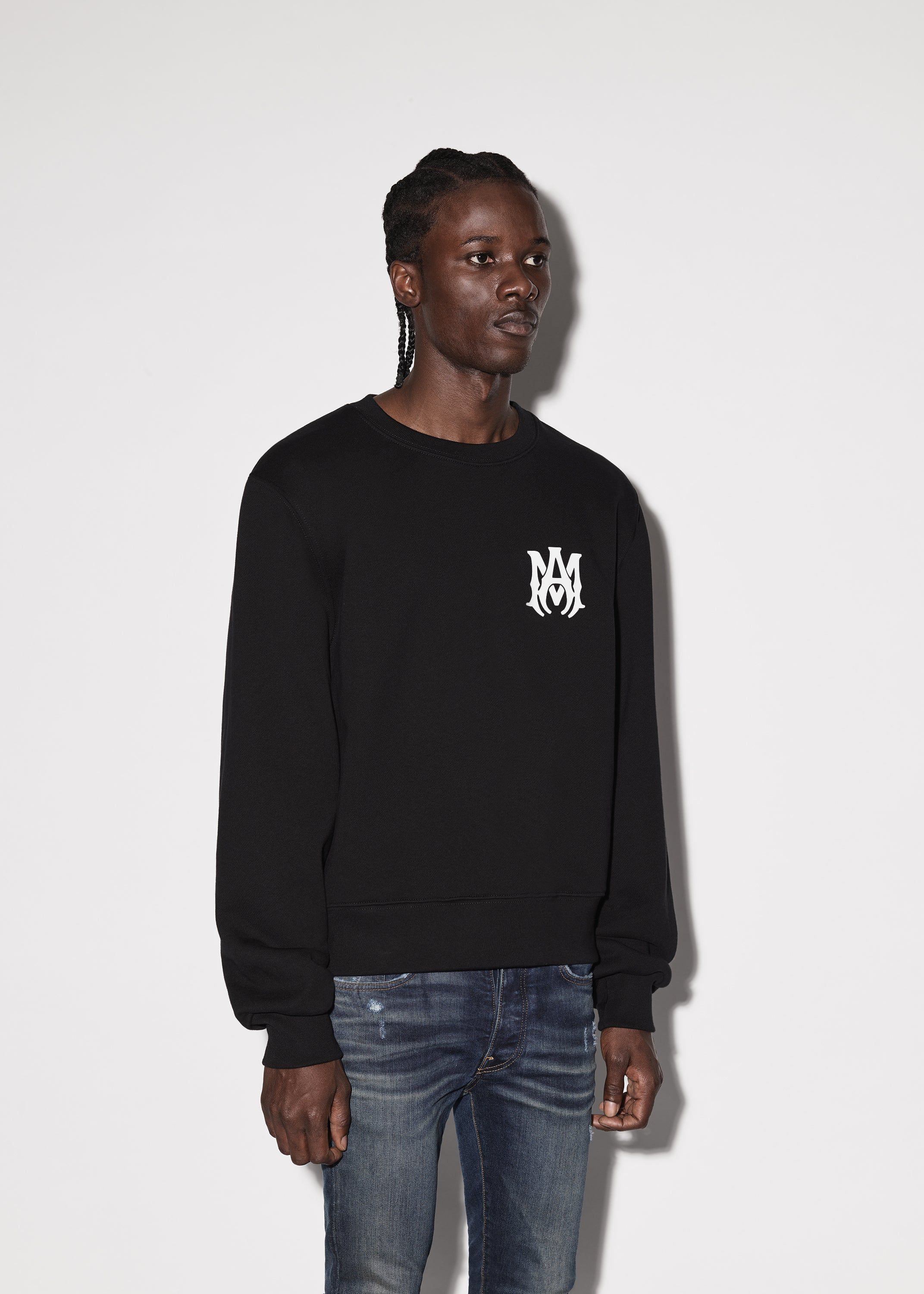 M.A. CORE LOGO CREWNECK - BLACK sold by AMIRI product image thumbnail 3