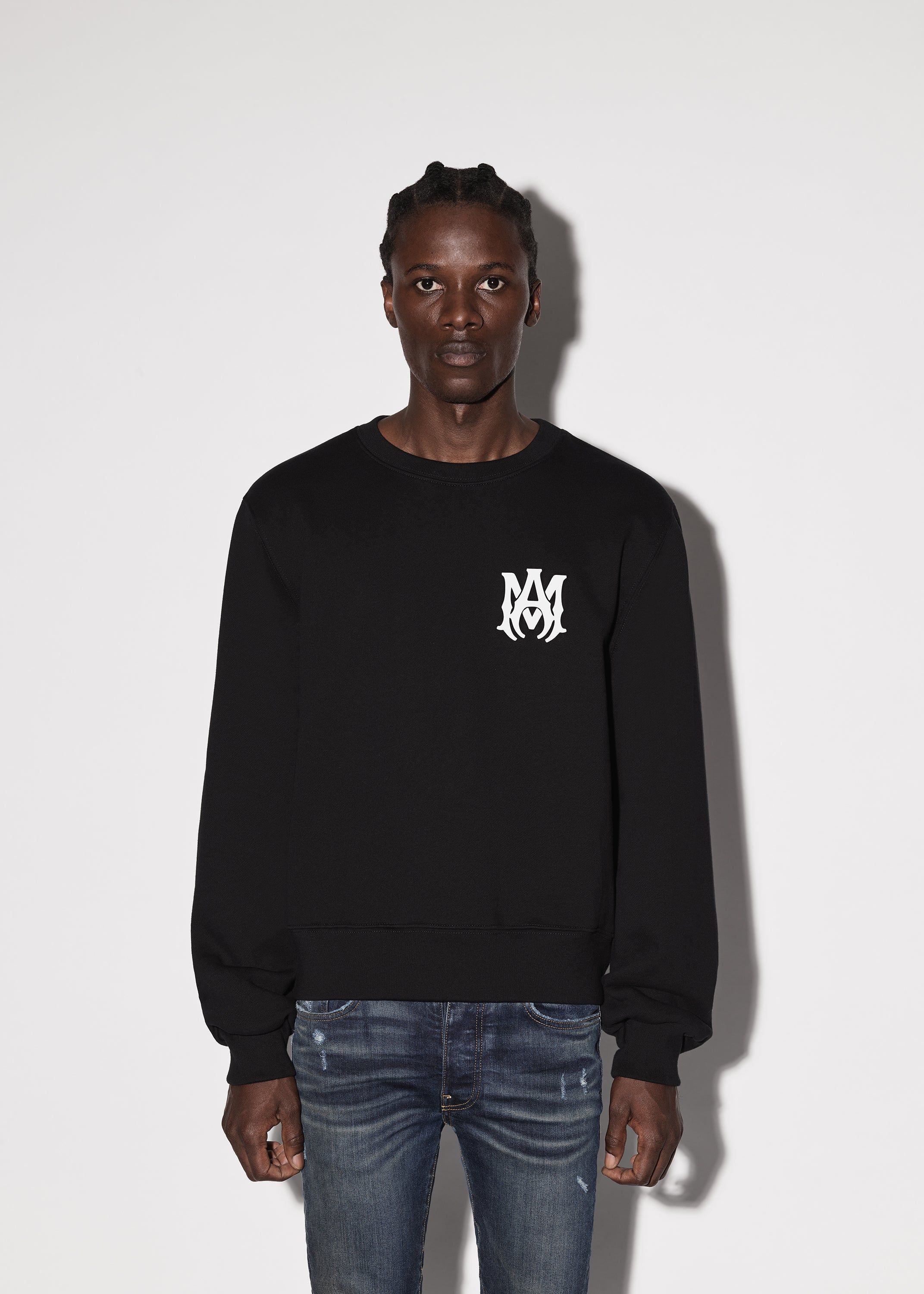 M.A. CORE LOGO CREWNECK - BLACK sold by AMIRI product image thumbnail 2