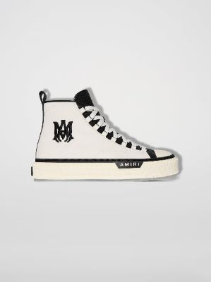 M.A. COURT HIGH - WHITE / BLACK sold by AMIRI