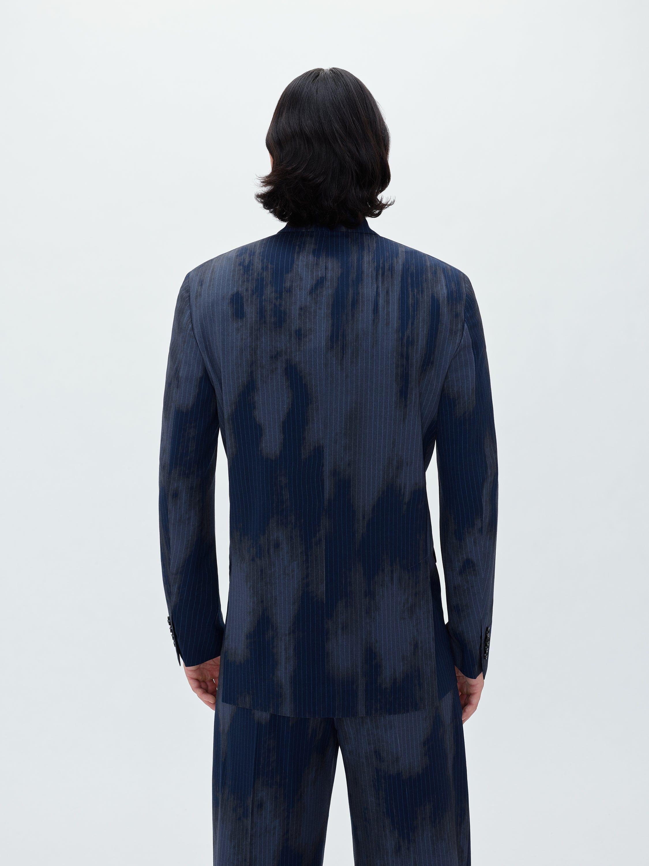 RELAXED DOUBLE BUTTON PINSTRIPE BLAZER - BLUE sold by AMIRI product image thumbnail 4