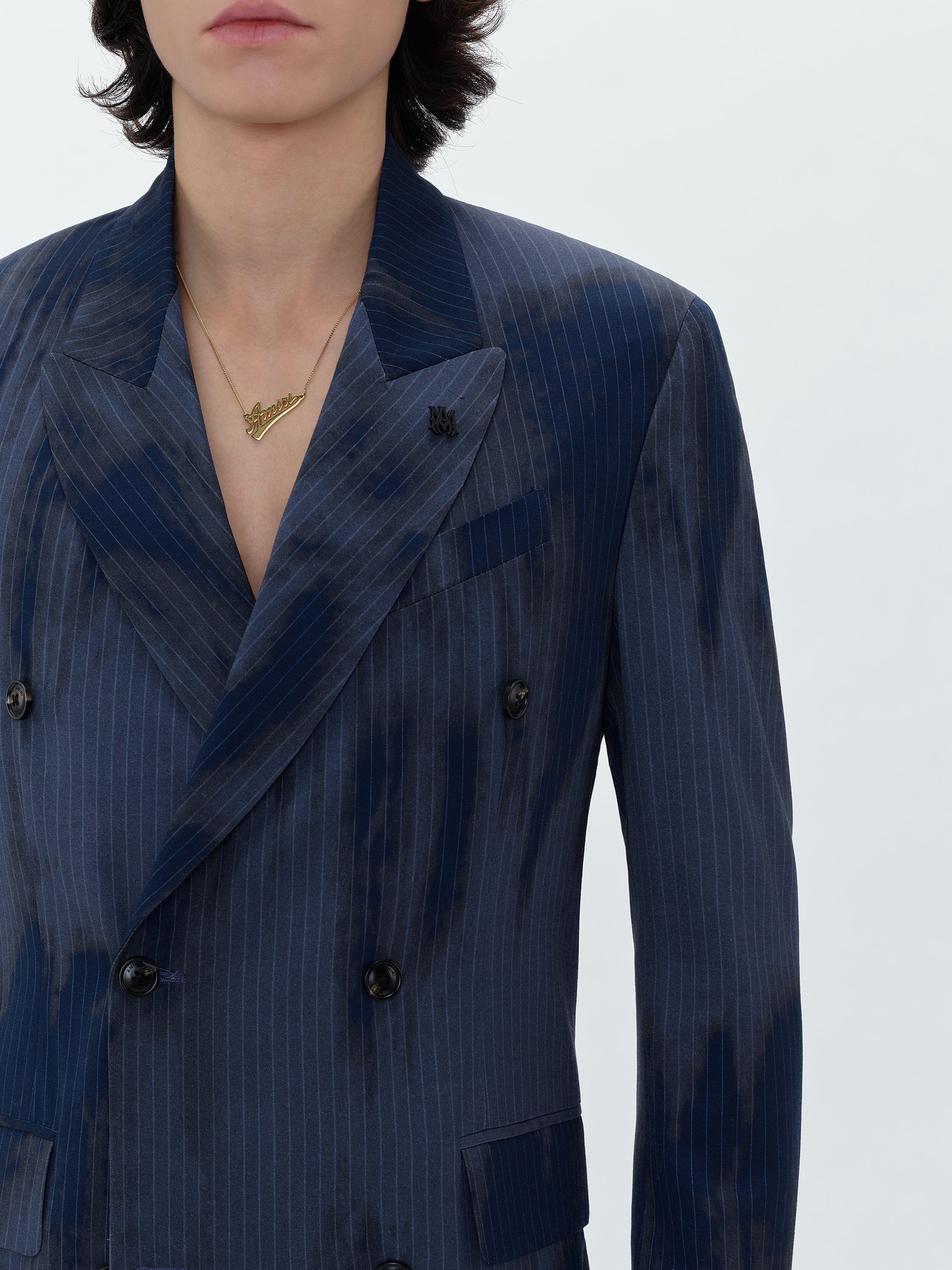 RELAXED DOUBLE BUTTON PINSTRIPE BLAZER - BLUE sold by AMIRI product image thumbnail 5