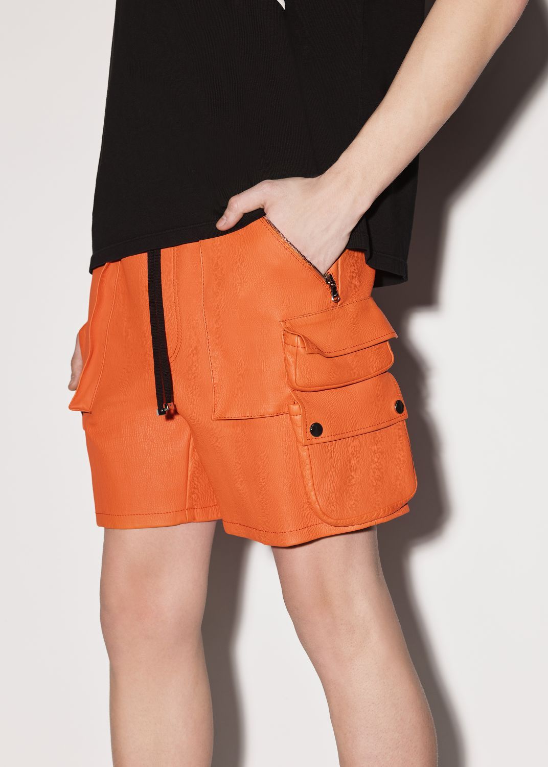 LEATHER TACTICAL CARGO - ORANGE sold by AMIRI product image thumbnail 4