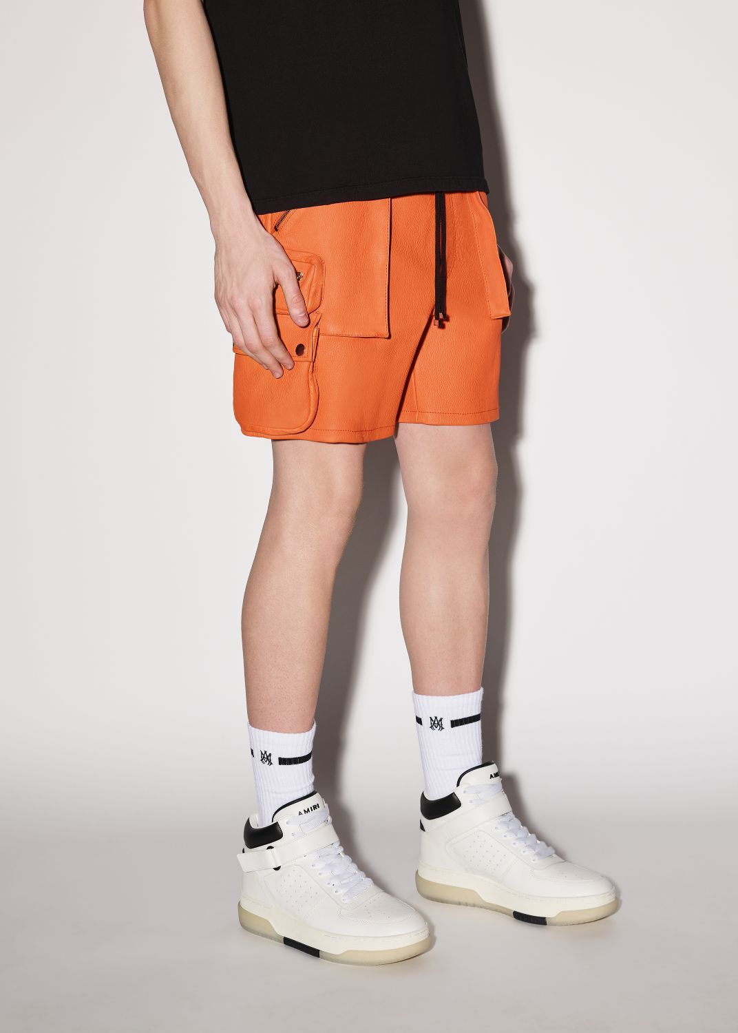 LEATHER TACTICAL CARGO - ORANGE sold by AMIRI product image thumbnail 3