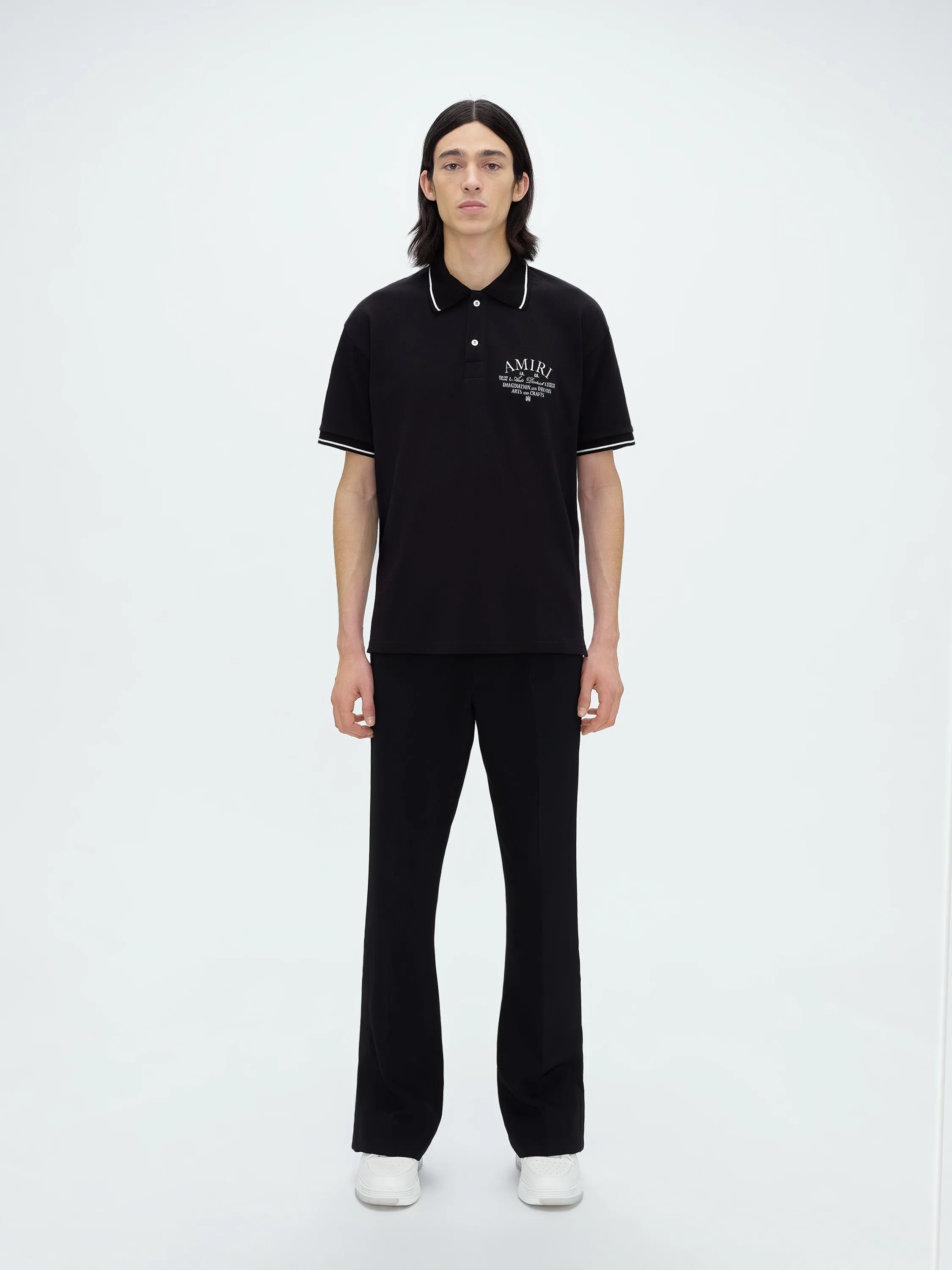 AMIRI ARTS DISTRICT PIQUE POLO - BLACK sold by AMIRI product image thumbnail 2
