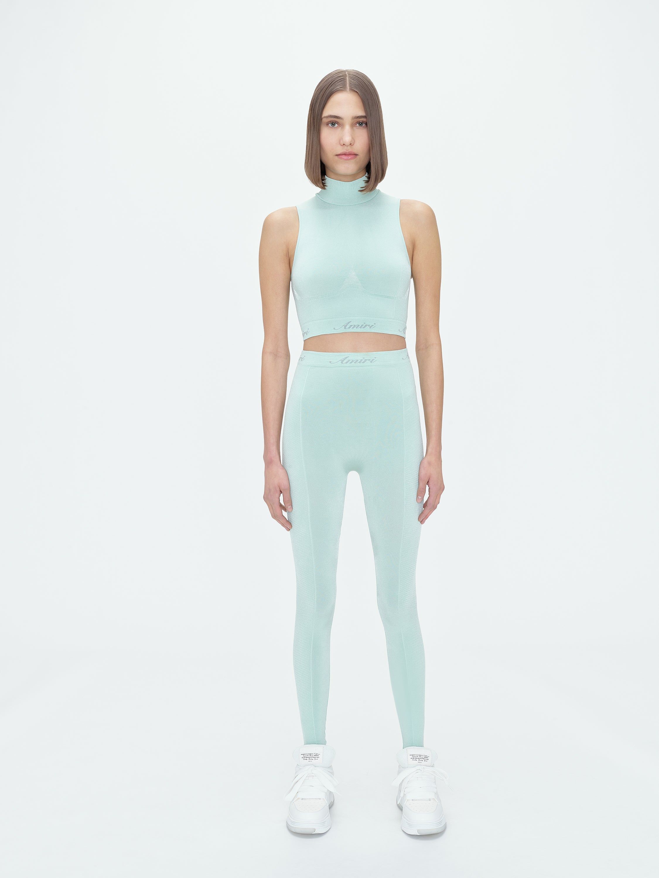 WOMEN - SEAMLESS MOCK NECK TOP - MINT sold by AMIRI product image thumbnail 2