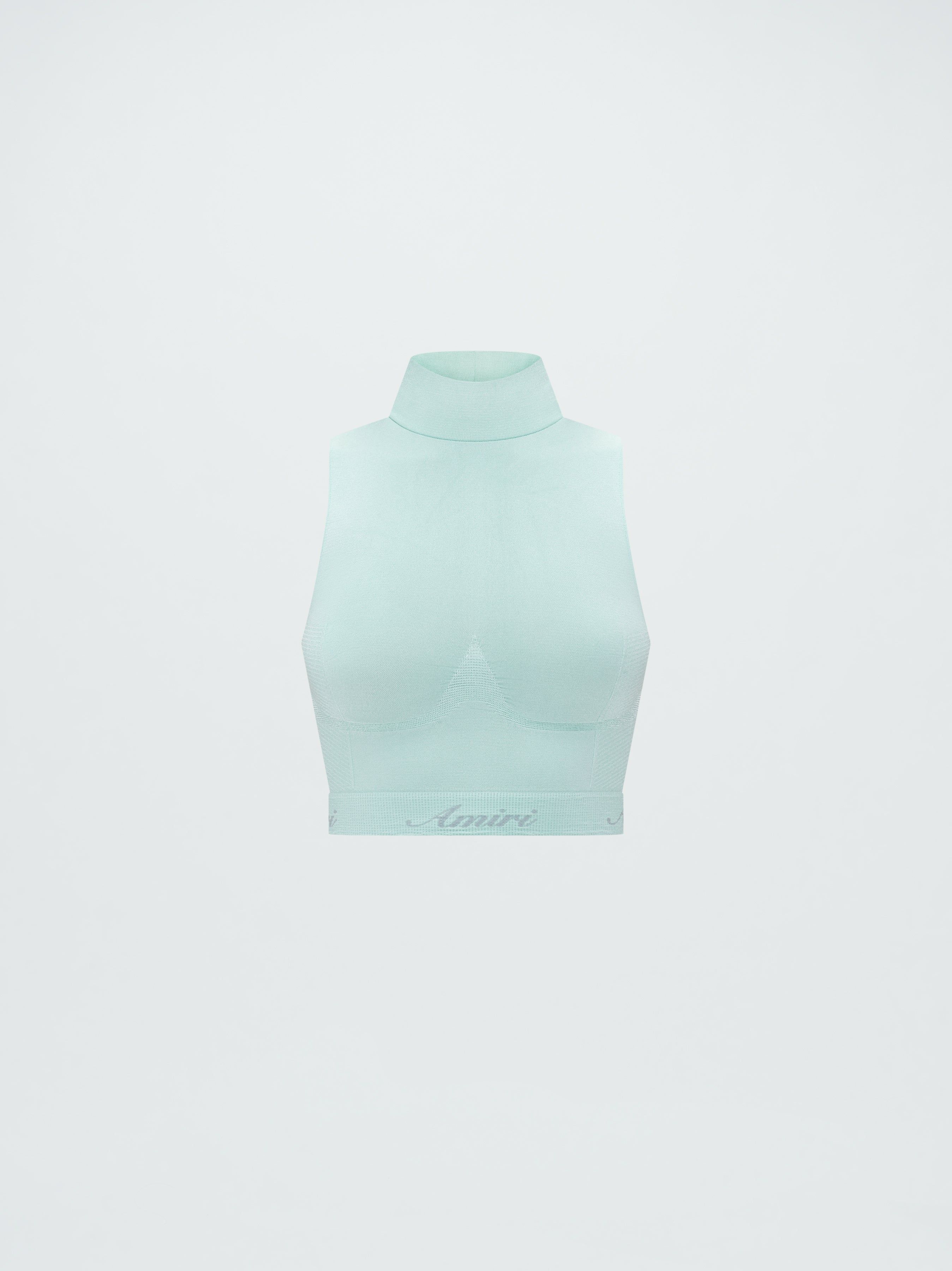 WOMEN - SEAMLESS MOCK NECK TOP - MINT sold by AMIRI