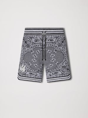 BANDANA B-BALL SHORTS - GREY made by AMIRI