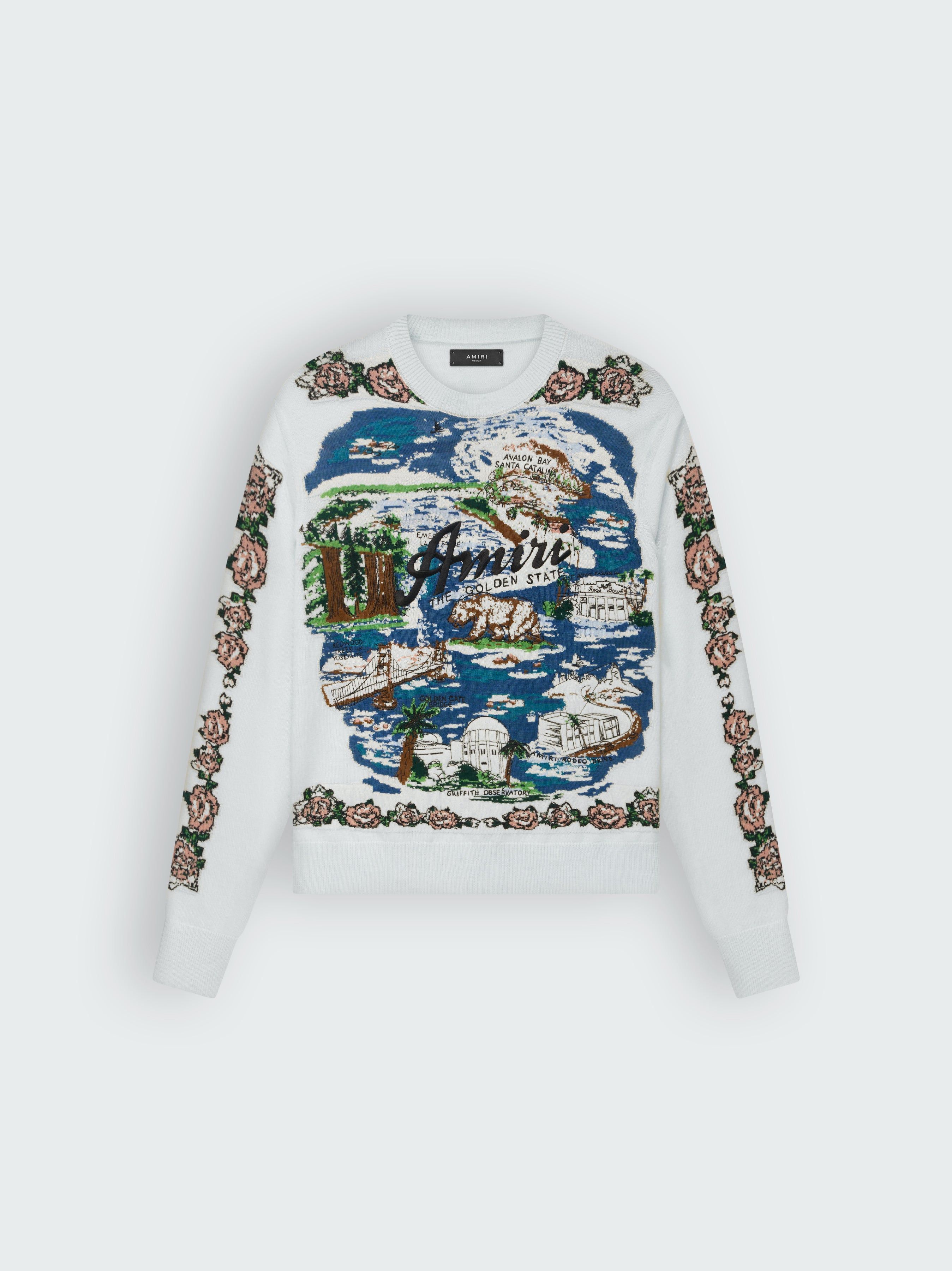 ALOHA LANDSCAPE JACQUARD CREW - BLUE sold by AMIRI product image thumbnail 2
