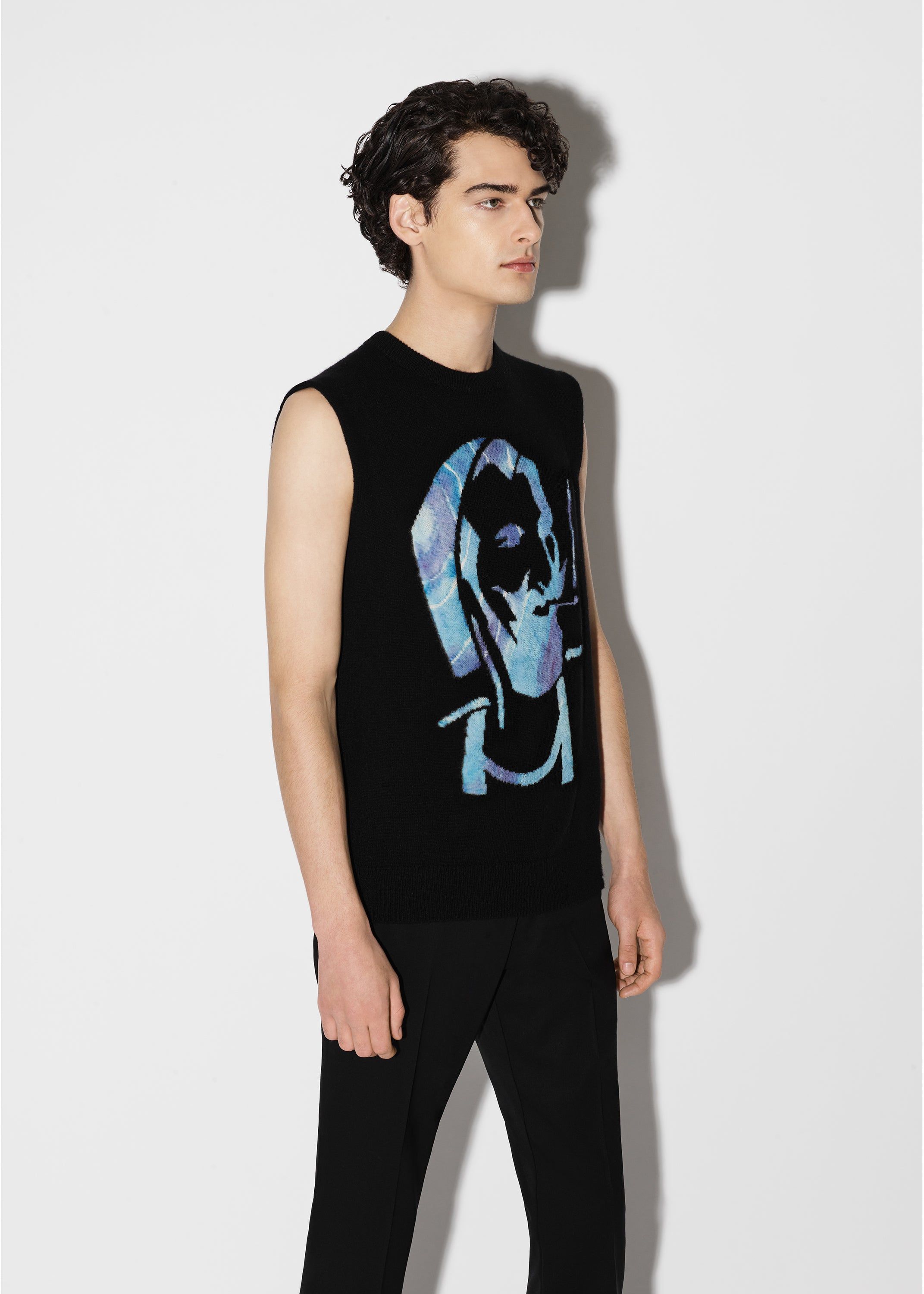 ZIG-ZAG SWEATER VEST - BLACK sold by AMIRI product image thumbnail 3