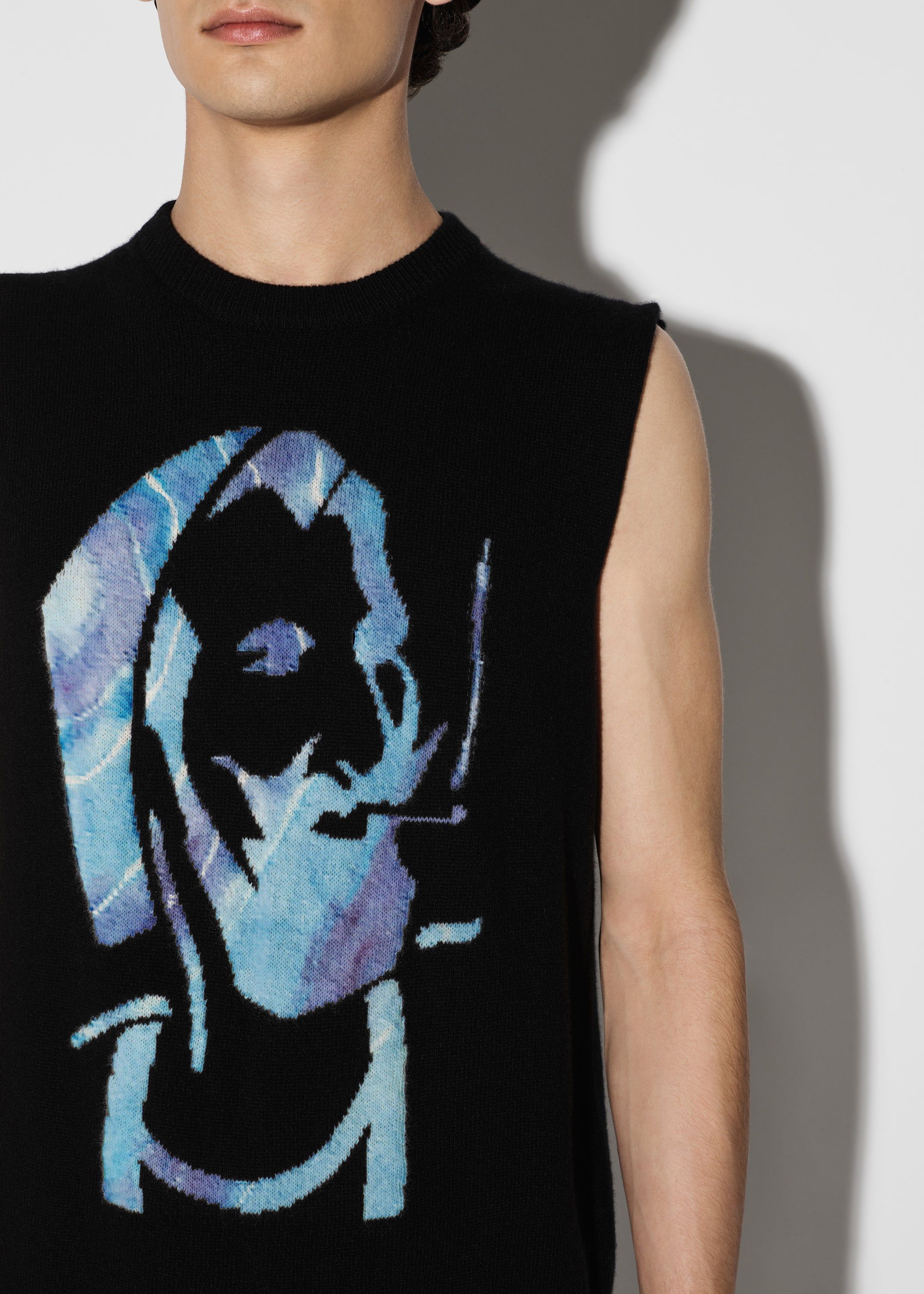 ZIG-ZAG SWEATER VEST - BLACK sold by AMIRI product image thumbnail 5