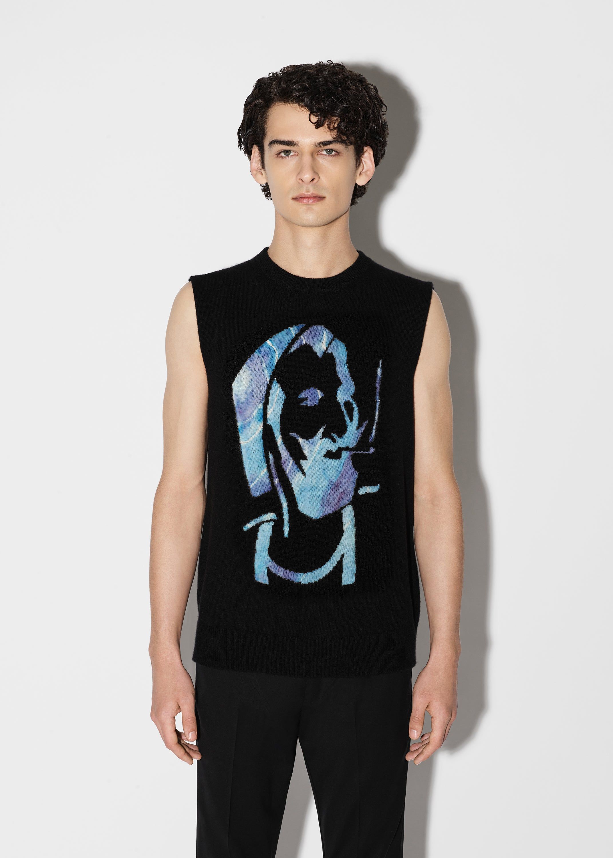 ZIG-ZAG SWEATER VEST - BLACK sold by AMIRI product image thumbnail 2