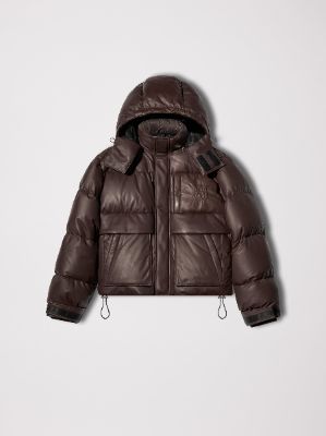 LEATHER PUFFER JACKET - BROWN sold by AMIRI