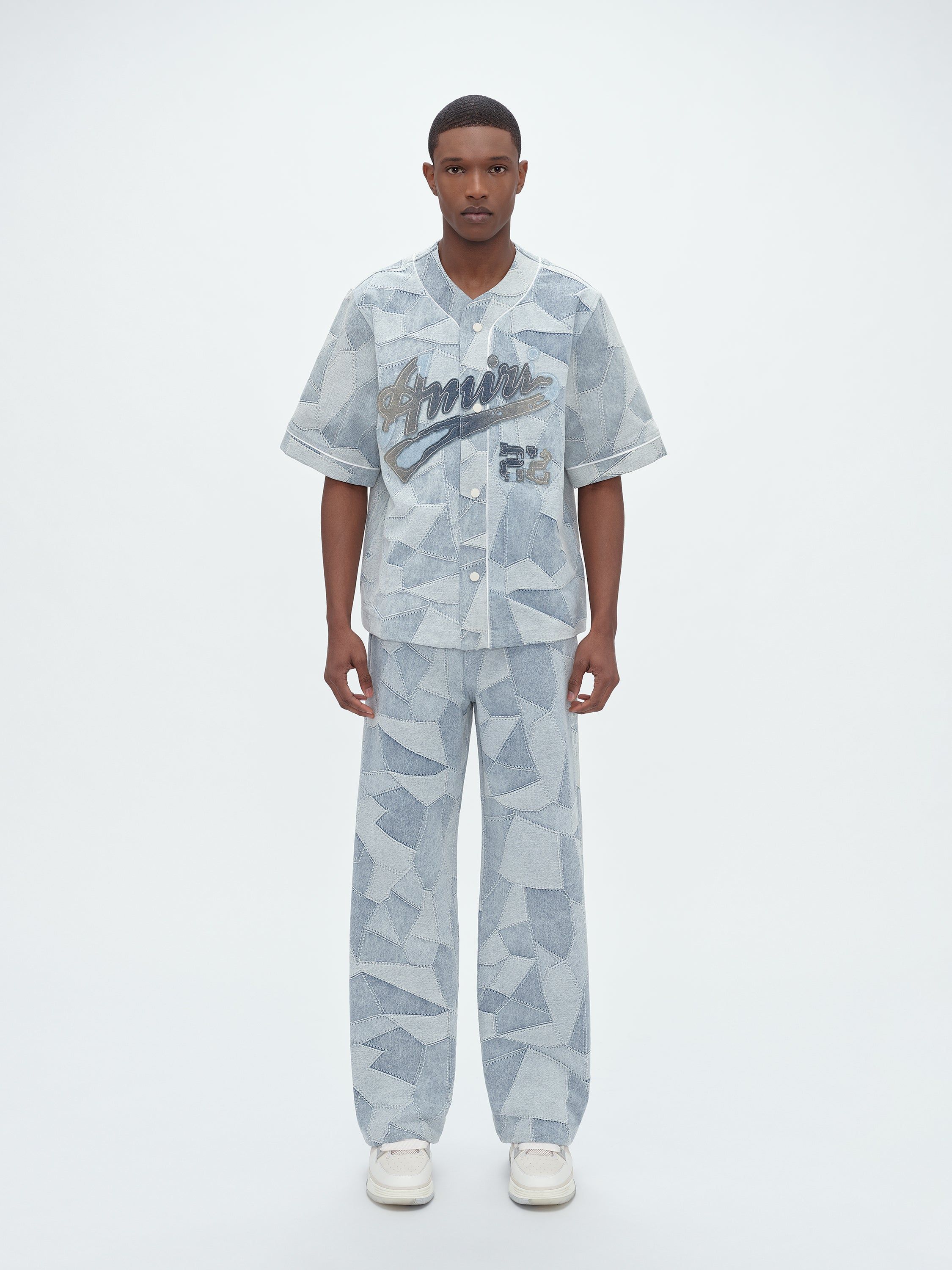 PATCHWORK BASEBALL SHIRT - STONE INDIGO sold by AMIRI product image thumbnail 2