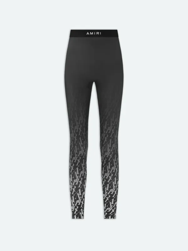 WOMEN - AMIRI BURNOUT LEGGINGS - Black sold by AMIRI