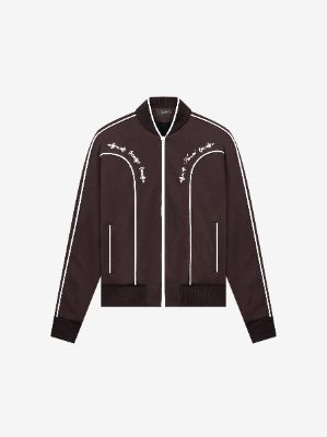 SHEEN TRACK JACKET - BROWN made by AMIRI