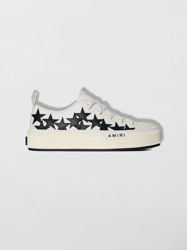 WOMEN - STARS COURT LOW - White / Black sold by AMIRI