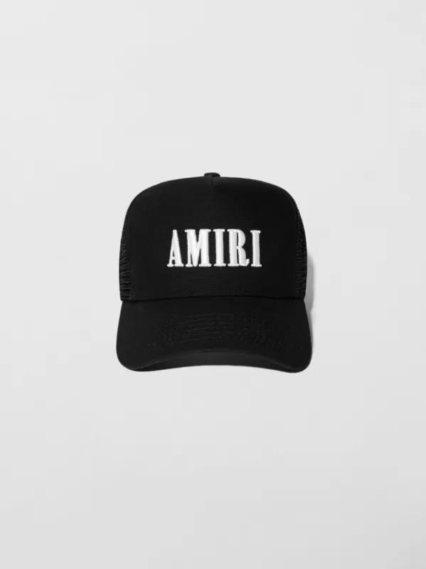 AMIRI LOGO TRUCKER - BLACK / WHITE sold by AMIRI