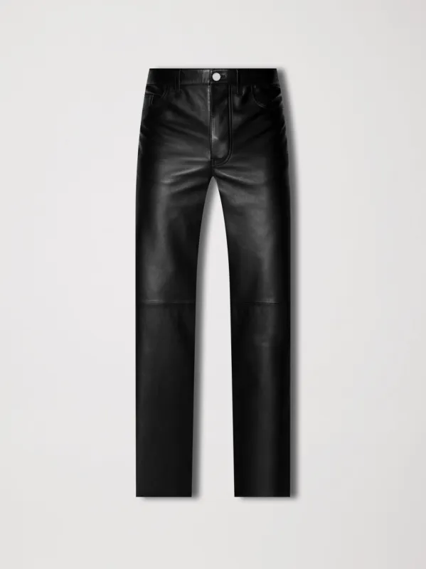 PLONGE 5 POCKET BAGGY PANTS - BLACK made by AMIRI